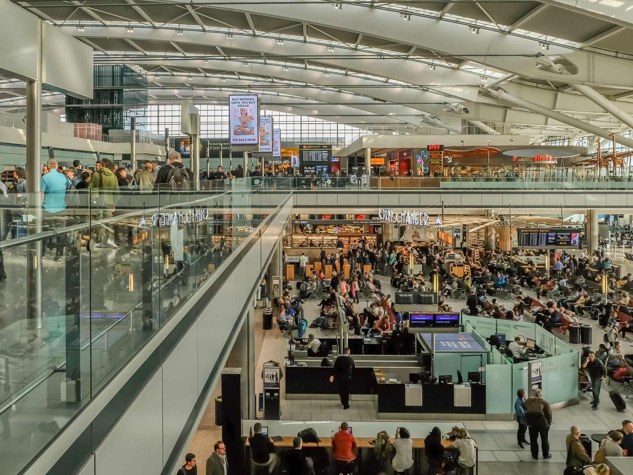 Heathrow Airport: One of the 4,700 employers that have signed up to pay the Living Wage