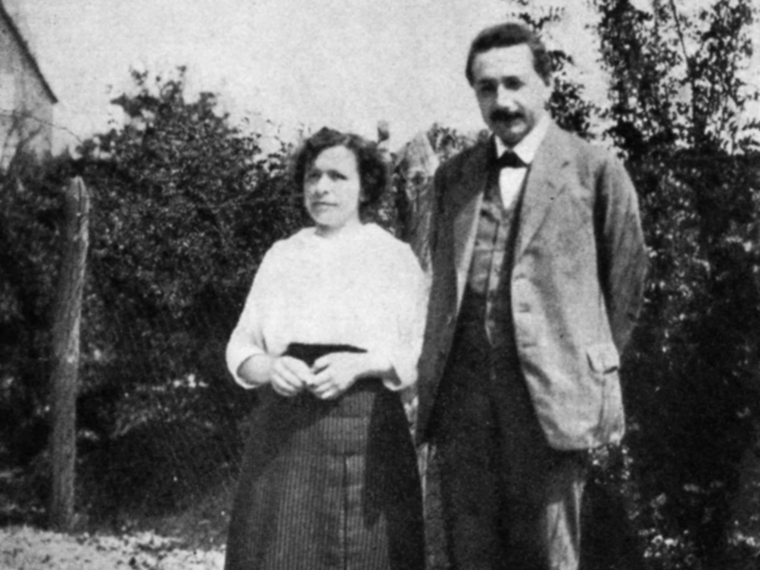 The couple in 1905. ‘I need my wife as she solves all the mathematical problems for me,’ Einstein reportedly told a group of Croatian intellectuals