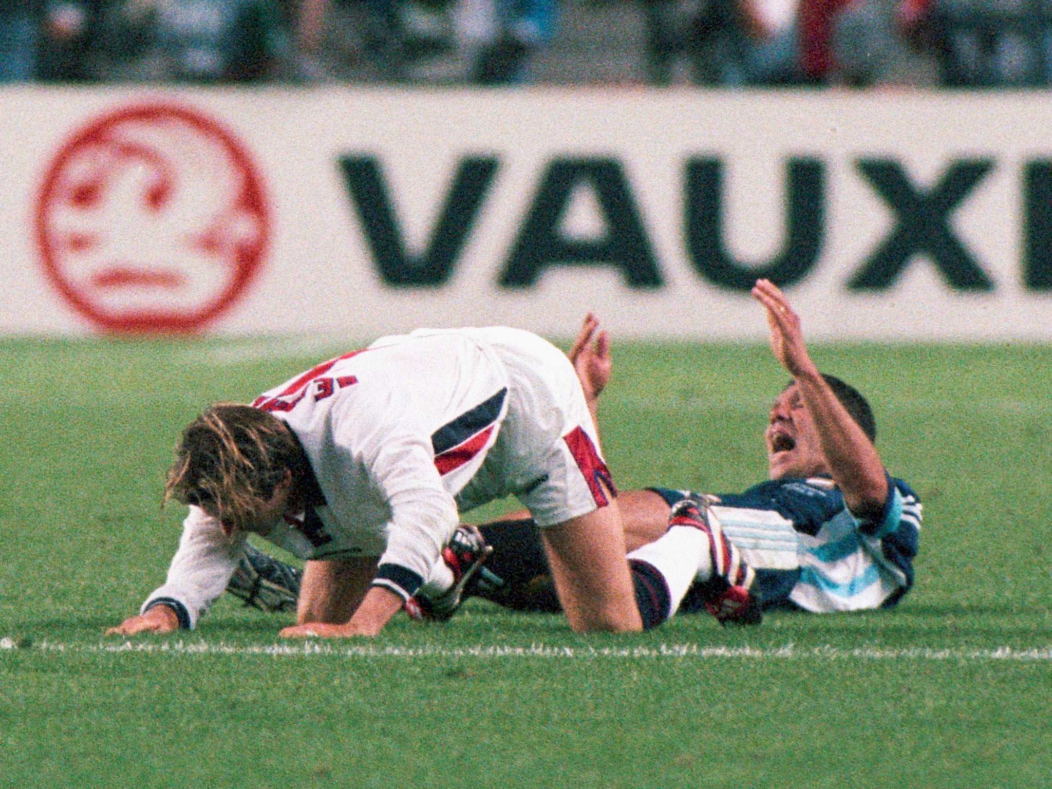 Beckham’s rollercoaster World Cup in 1998 was one of the biggest stories