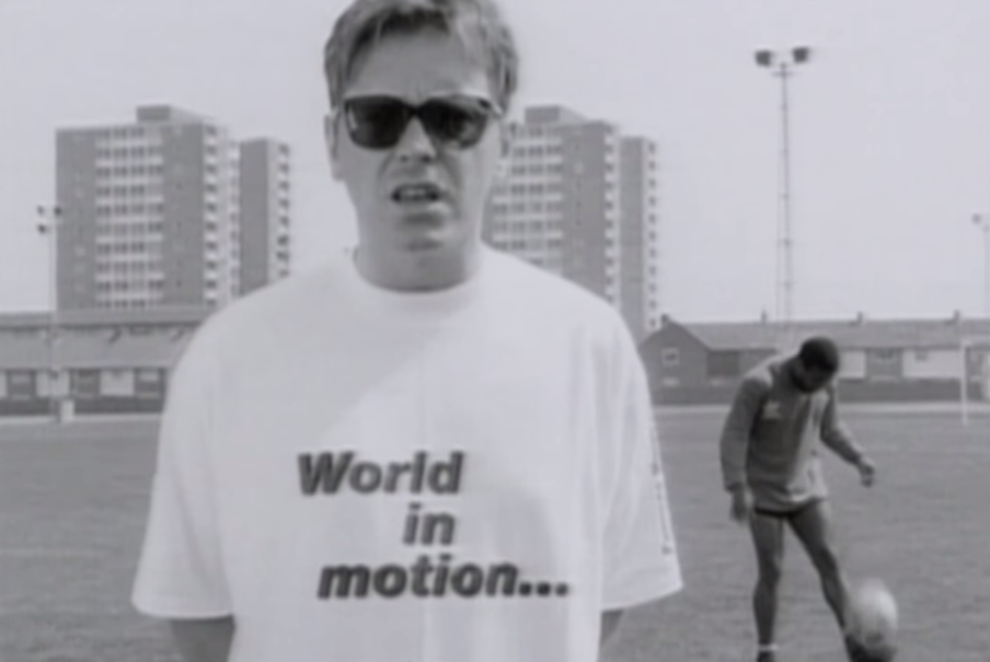 New Order's video for 'World in Motion'