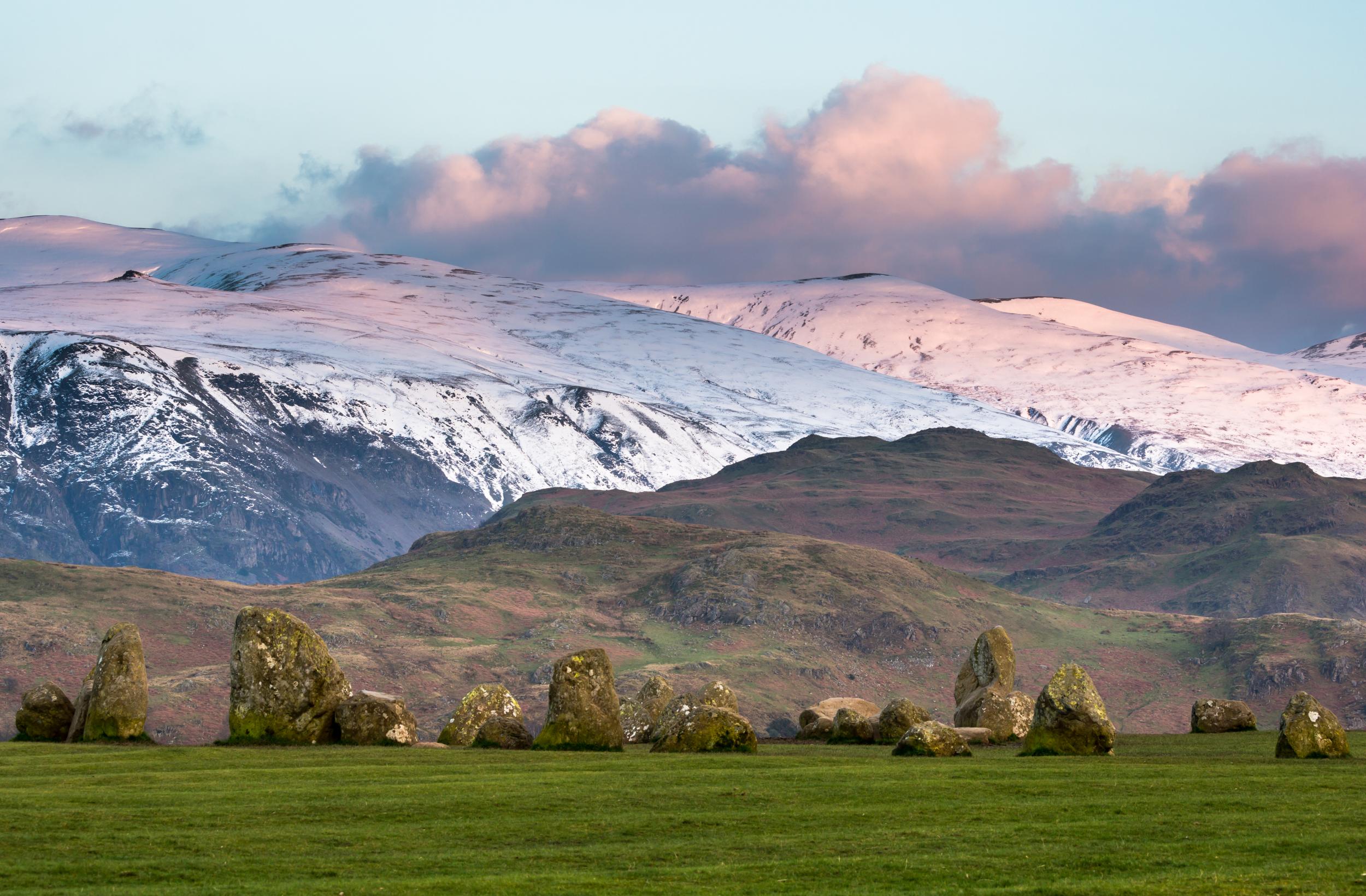 Castlerigg stone circle has an incredible backdrop