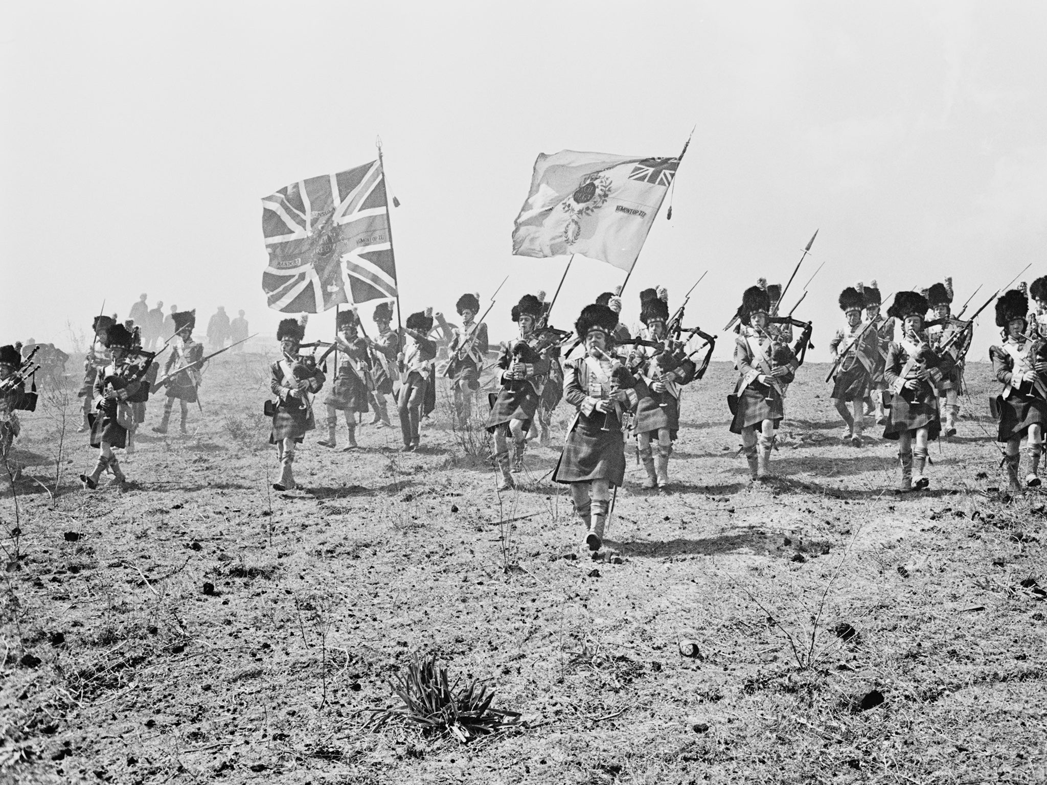 Flags have their origins in the military, to identify the troops and the enemy