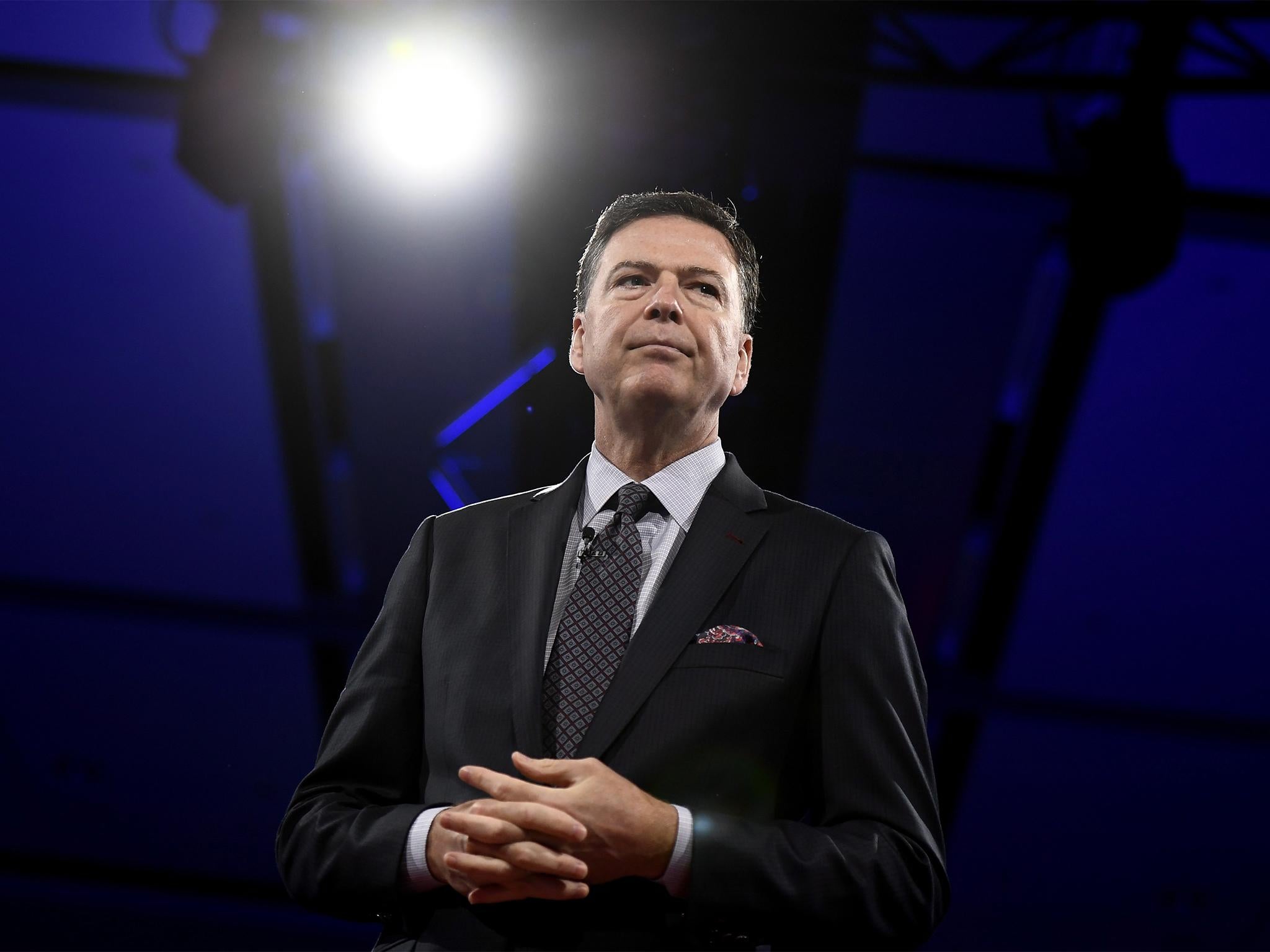 Former FBI director James Comey speaks during the Canada 2020 Conference