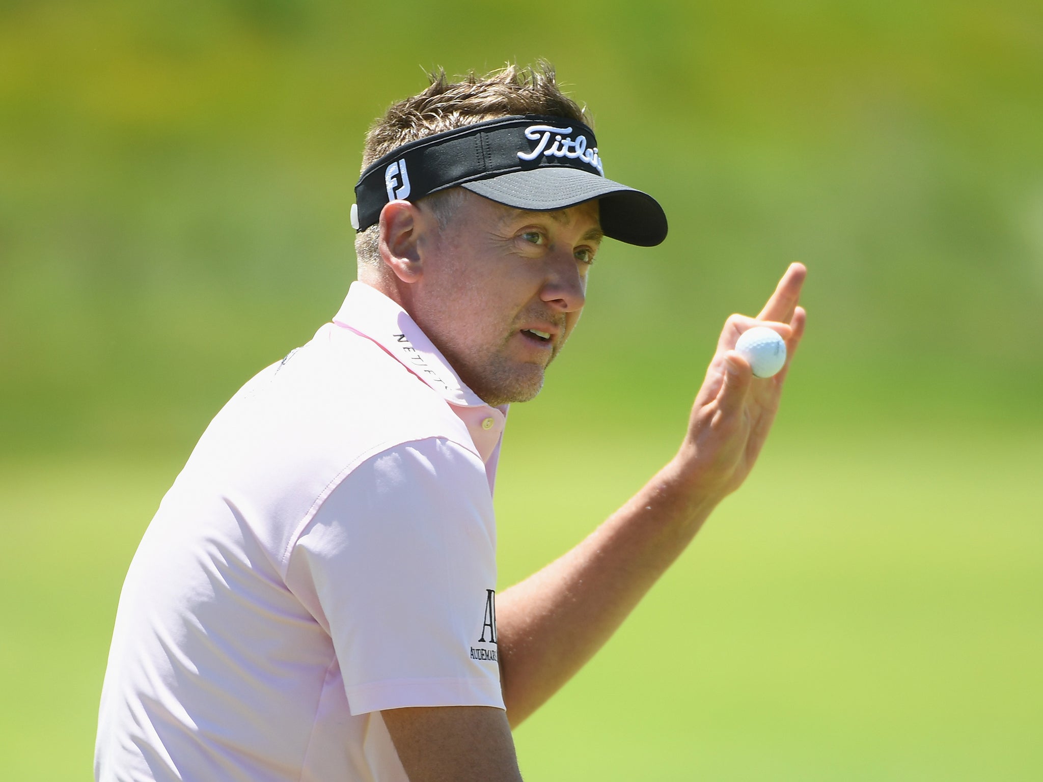 Ian Poulter holds a share of the lead on one-under after day one of the US Open