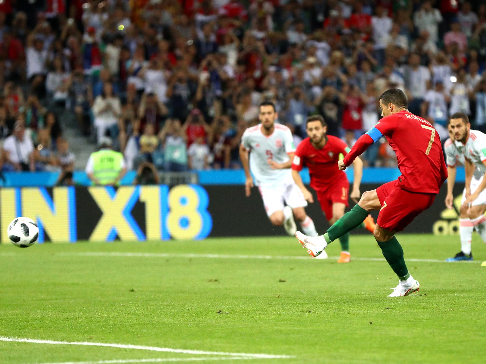 Ronaldo scored the opening goal from the spot (Getty)