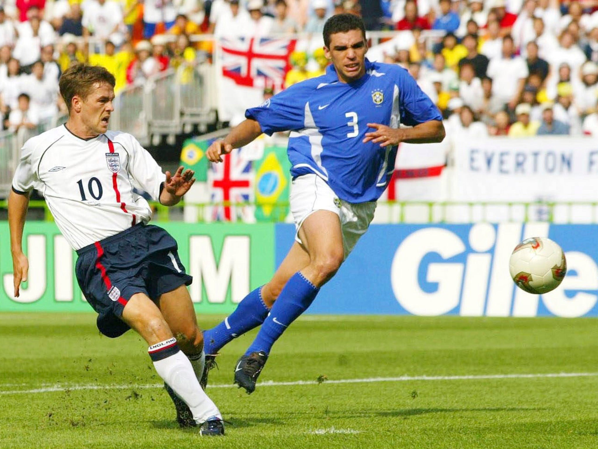 Michael Owen handed England an unexpected lead after 22 minutes