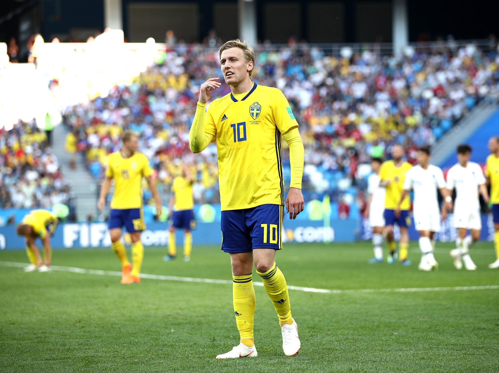 Emil Forsberg struggled to impress against South Korea