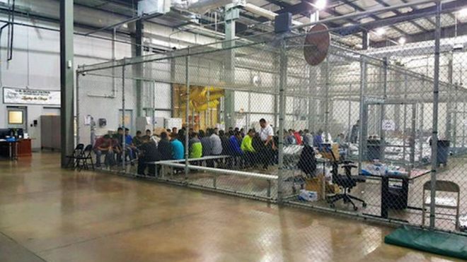 Border Patrol Processing Center in McAllen, Texas