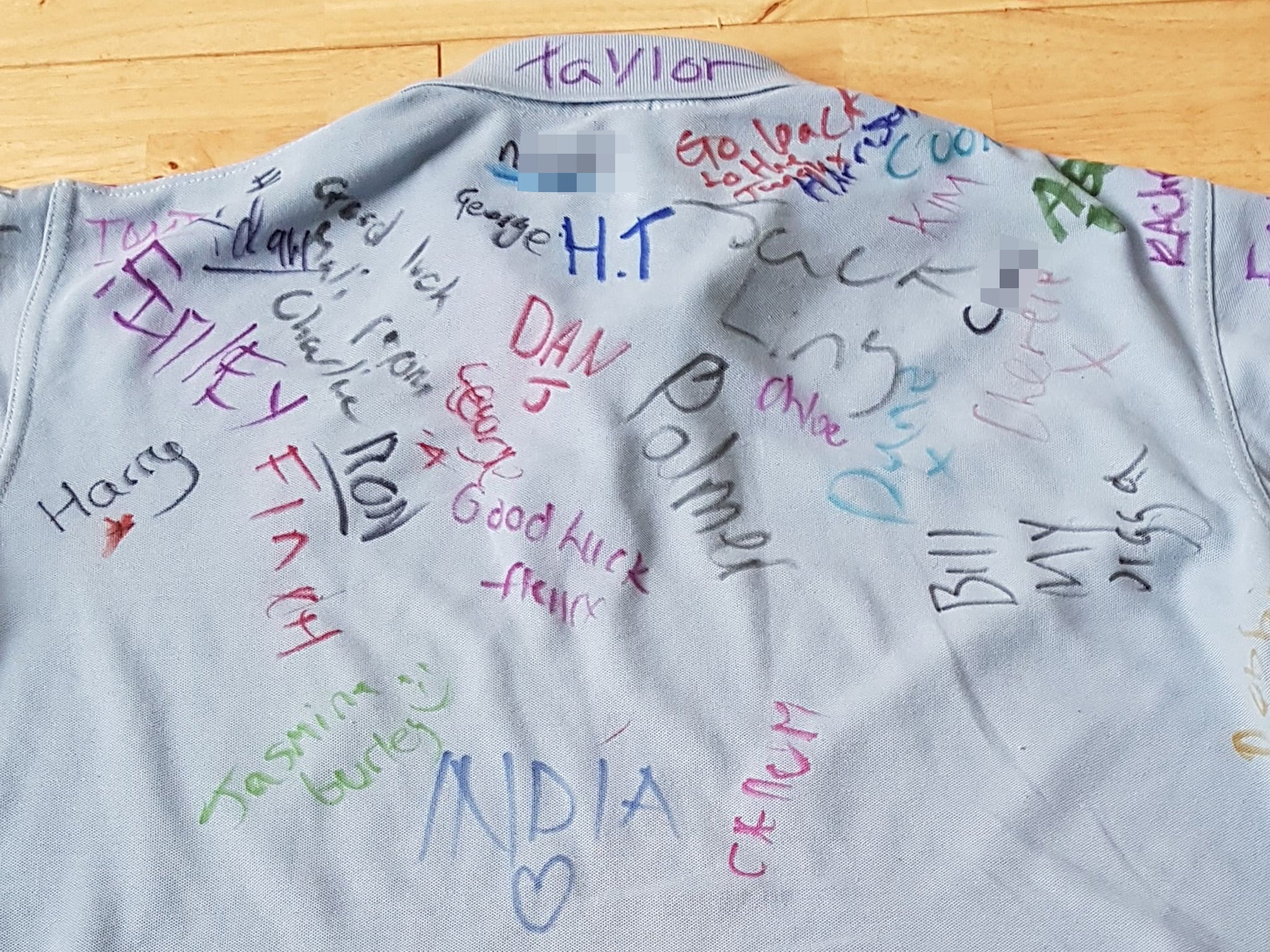 Racist abuse written on Clacton County High School shirt
