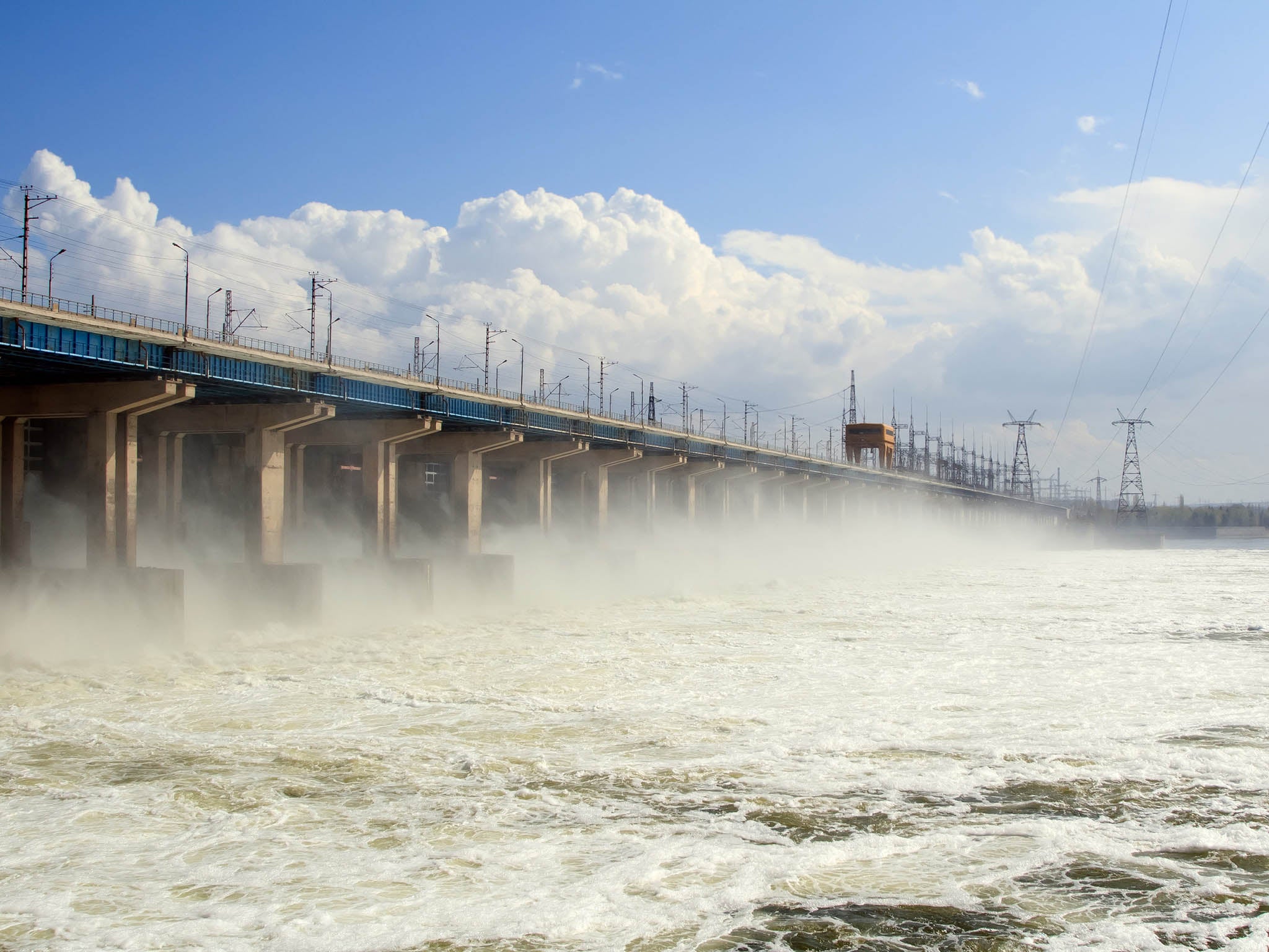 &#13;
The Volga Hydroelectric Station is the largest in Europe, and dissects Europe’s longest river &#13;