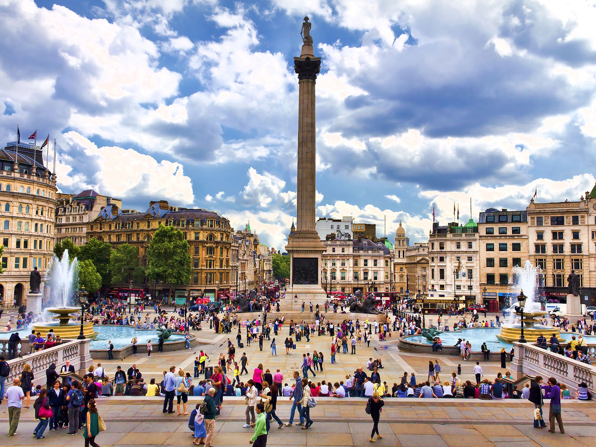 The woman and her friend were seen walking with two unknown men in Haymarket, near Trafalgar Square, around 3am