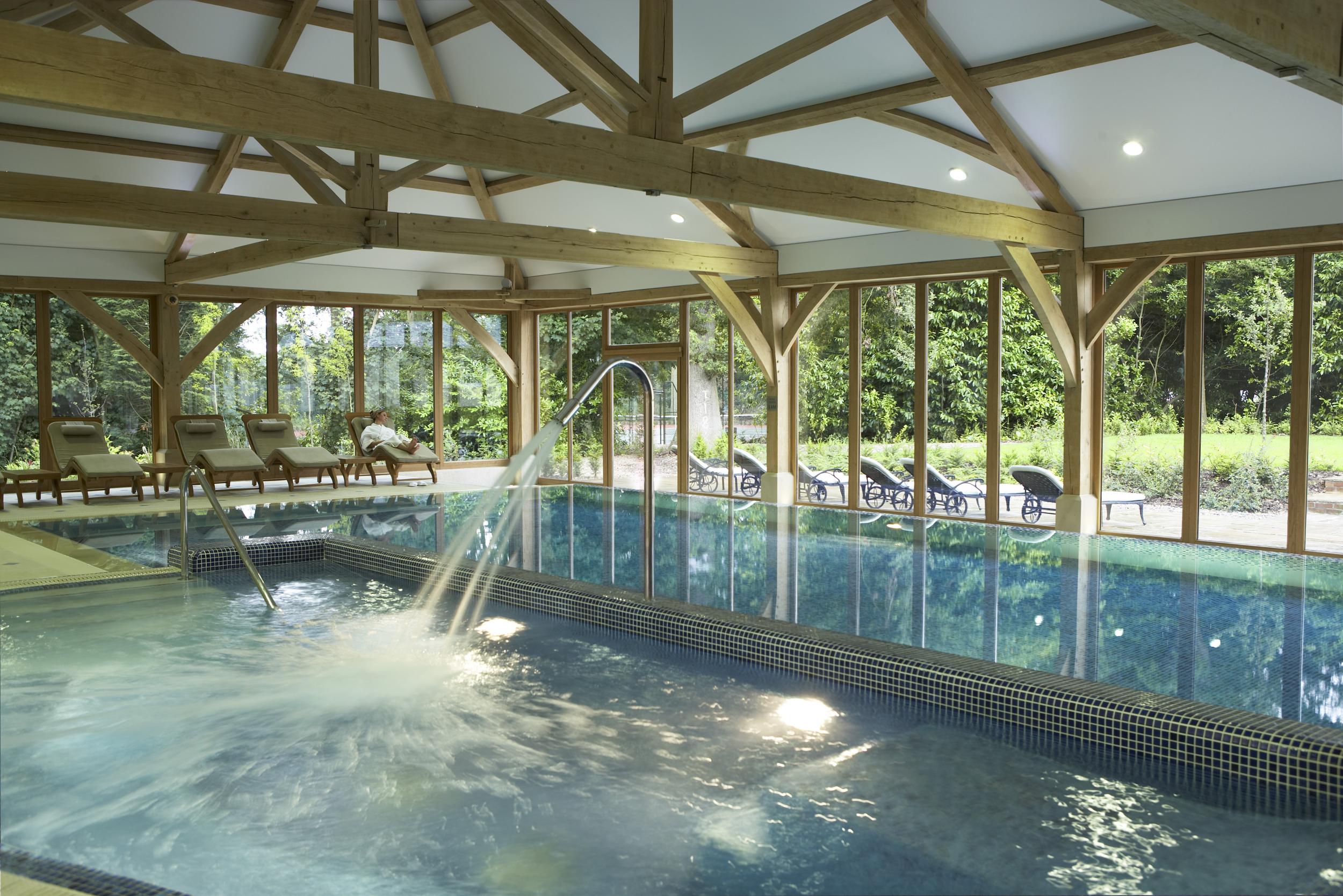 A number of treatment and relaxation options are available in the pool and spa