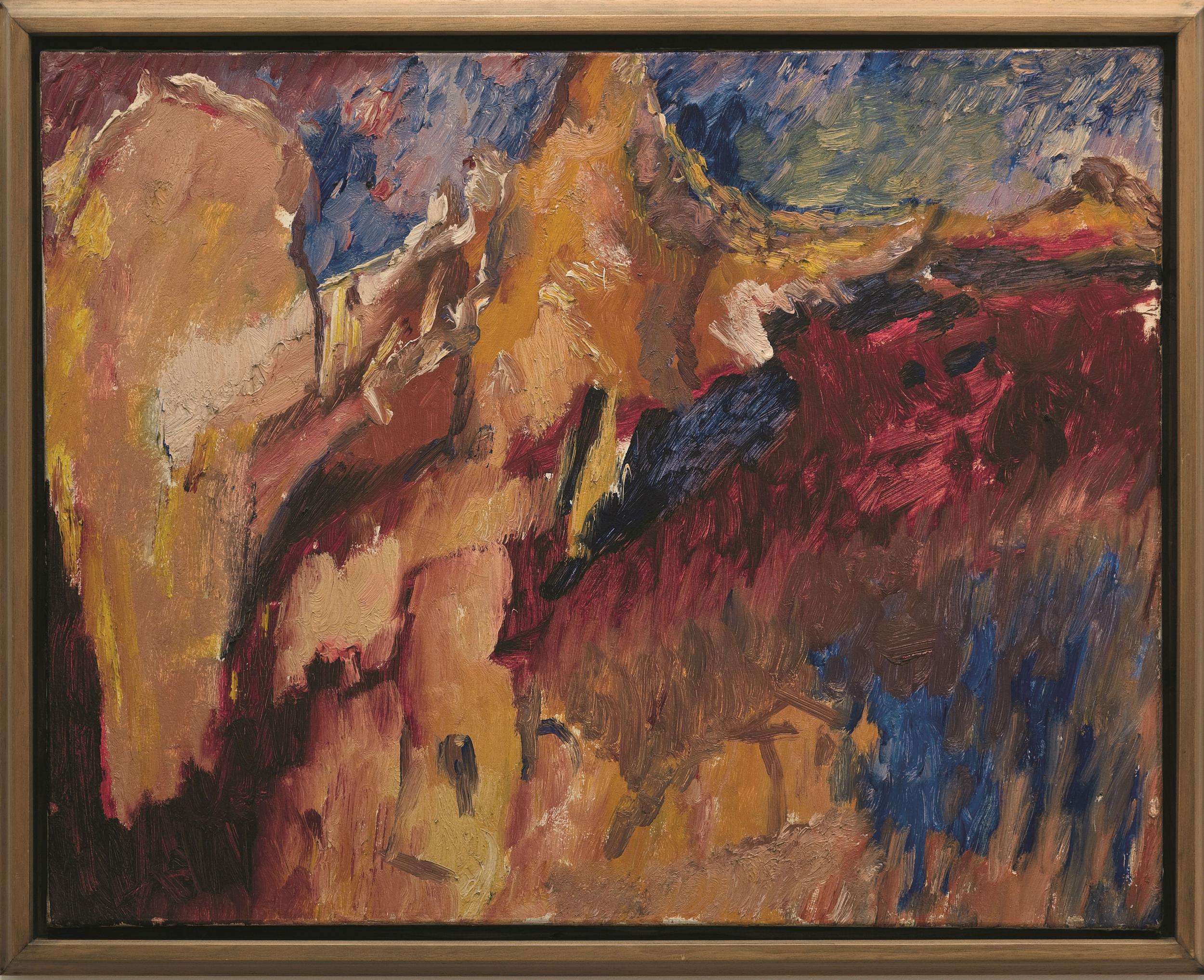 'Tajo and Rocks (The Last Landscape)', Bomberg