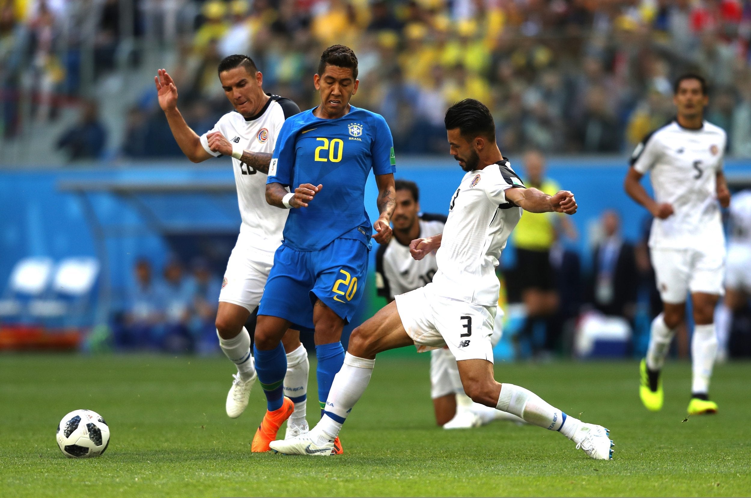 Brazil were guilty at times of overplaying the ball