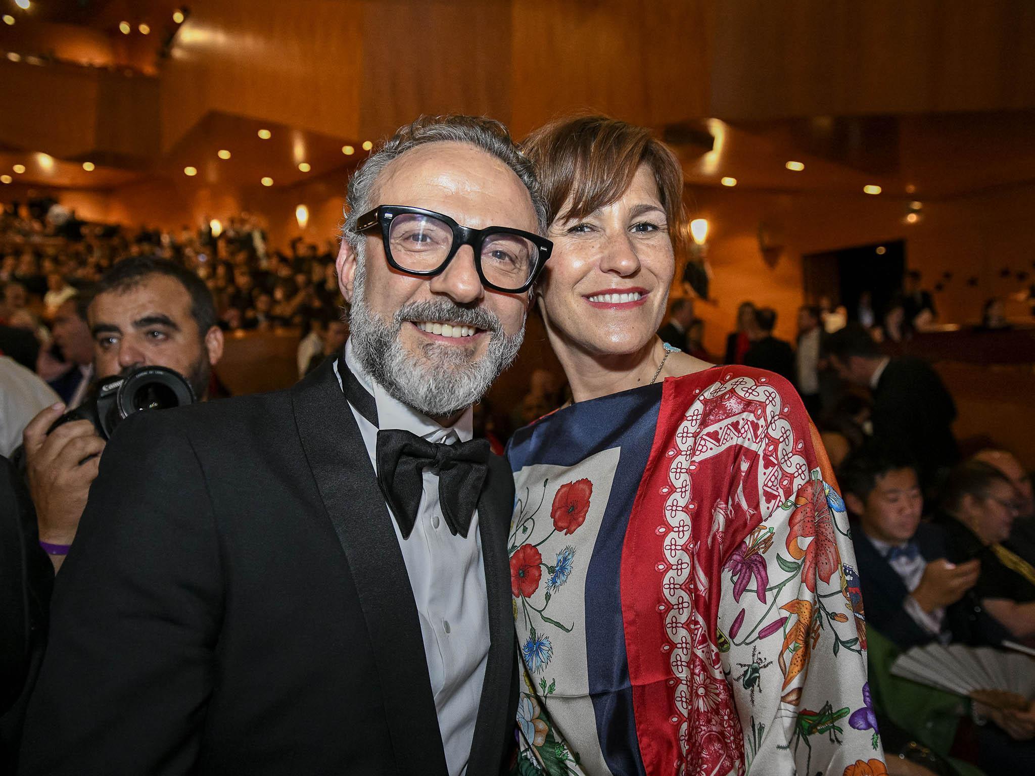 This year’s winner, Massimo Bottura of Osteria Francescana restaurant, and his wife Lara Gilmore