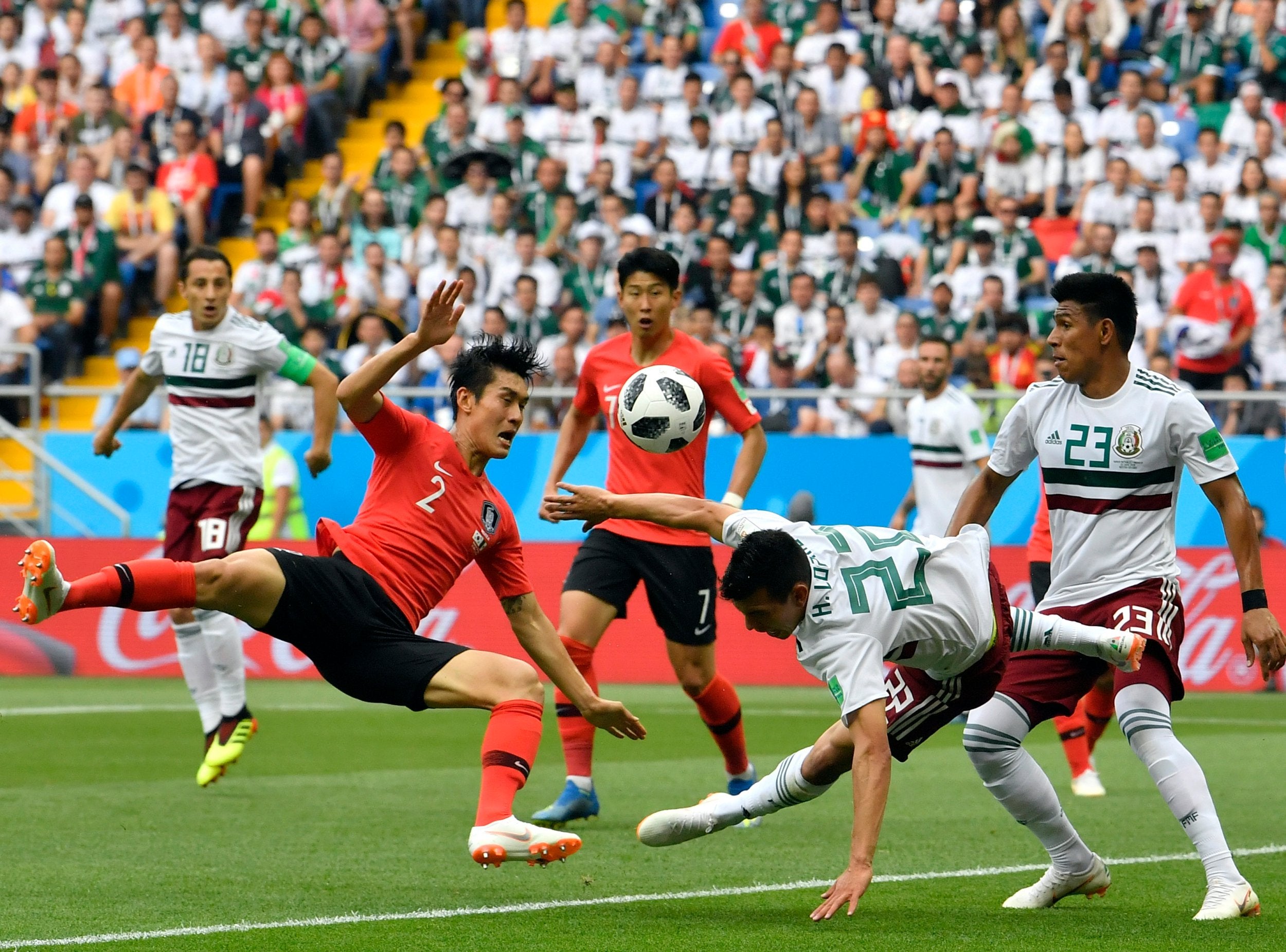 Lozano produced a stunning block to deny a certain goal