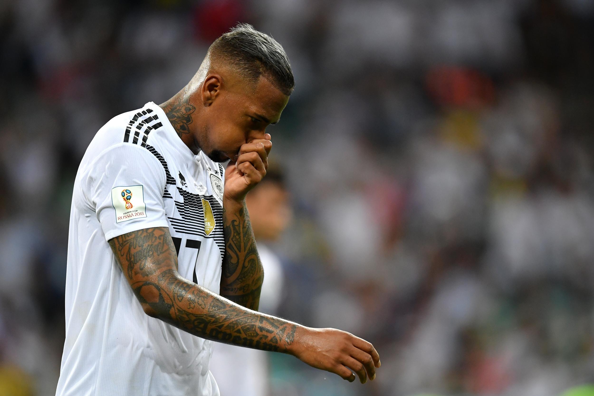 Jerome Boateng was sent-off for two bookable offences (Getty)