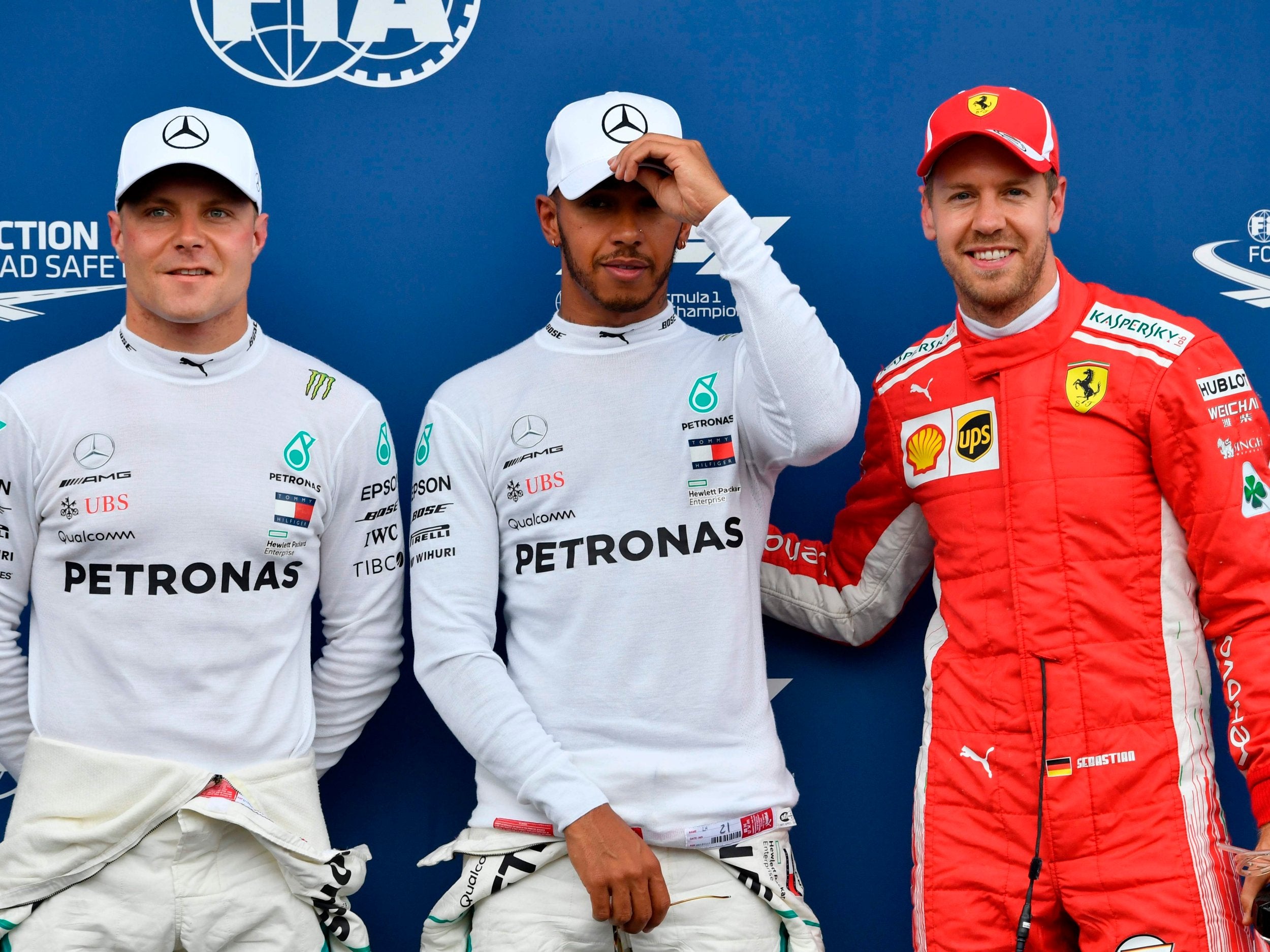 Mercedes claimed a one-two as Lewis Hamilton and Valtteri Bottas start ahead of Sebastian Vettel