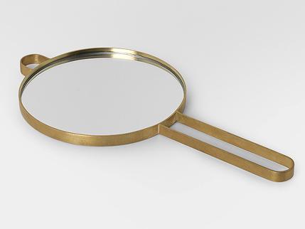 Ferm Living, Poise Brass Hand Mirror, £60, Selfridges