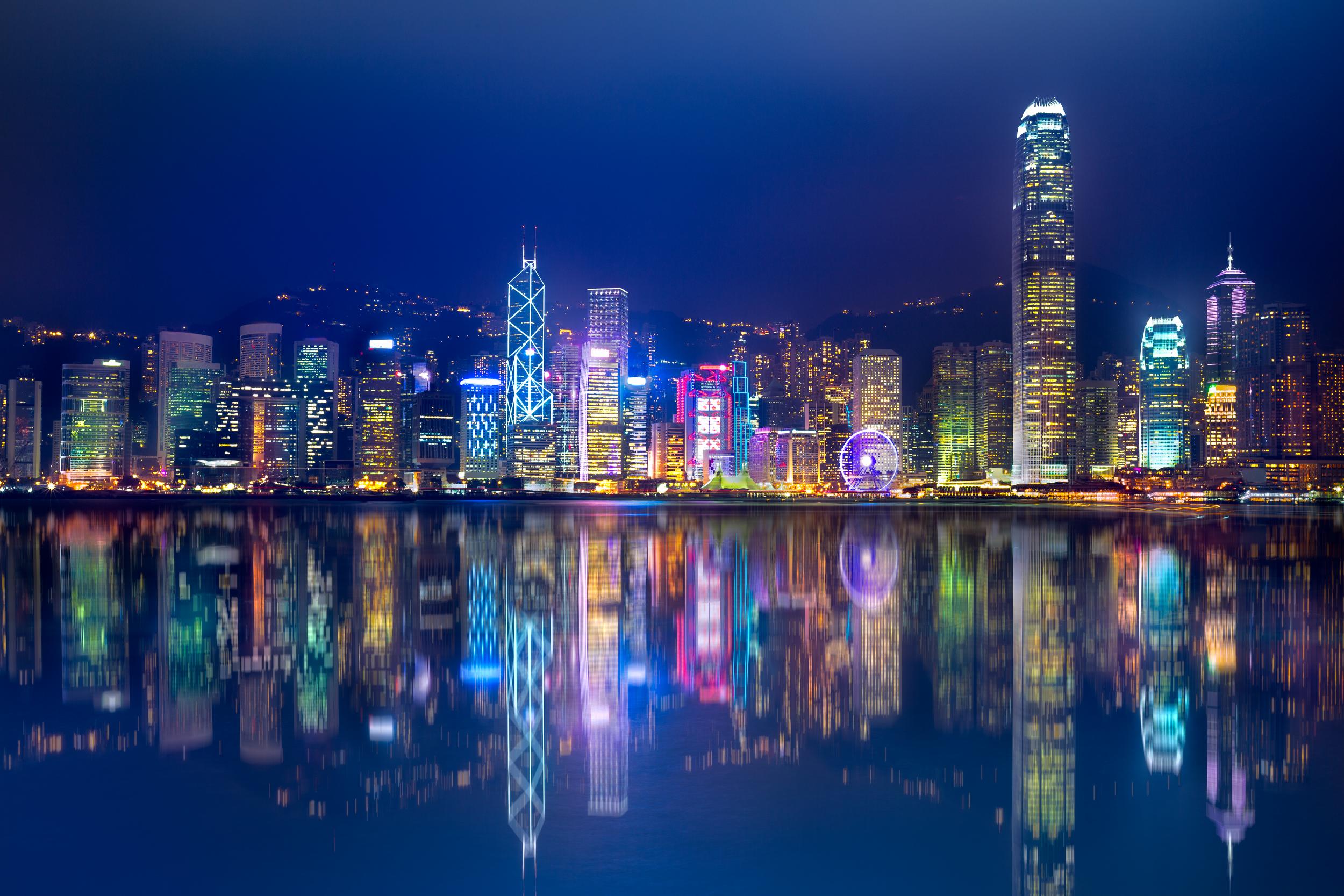 Hong Kong at night (istock)