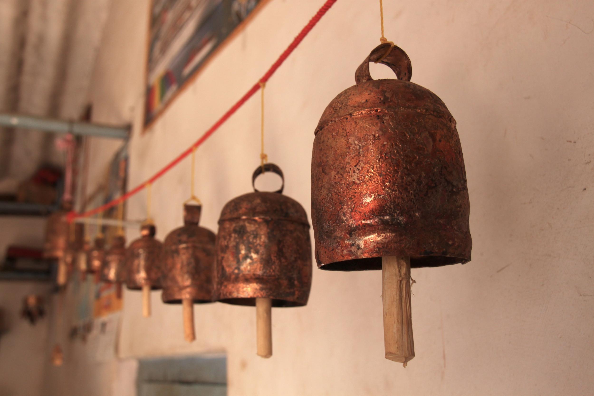 The ‘lohar’ – or smith – community of Ludiya village make copper bells