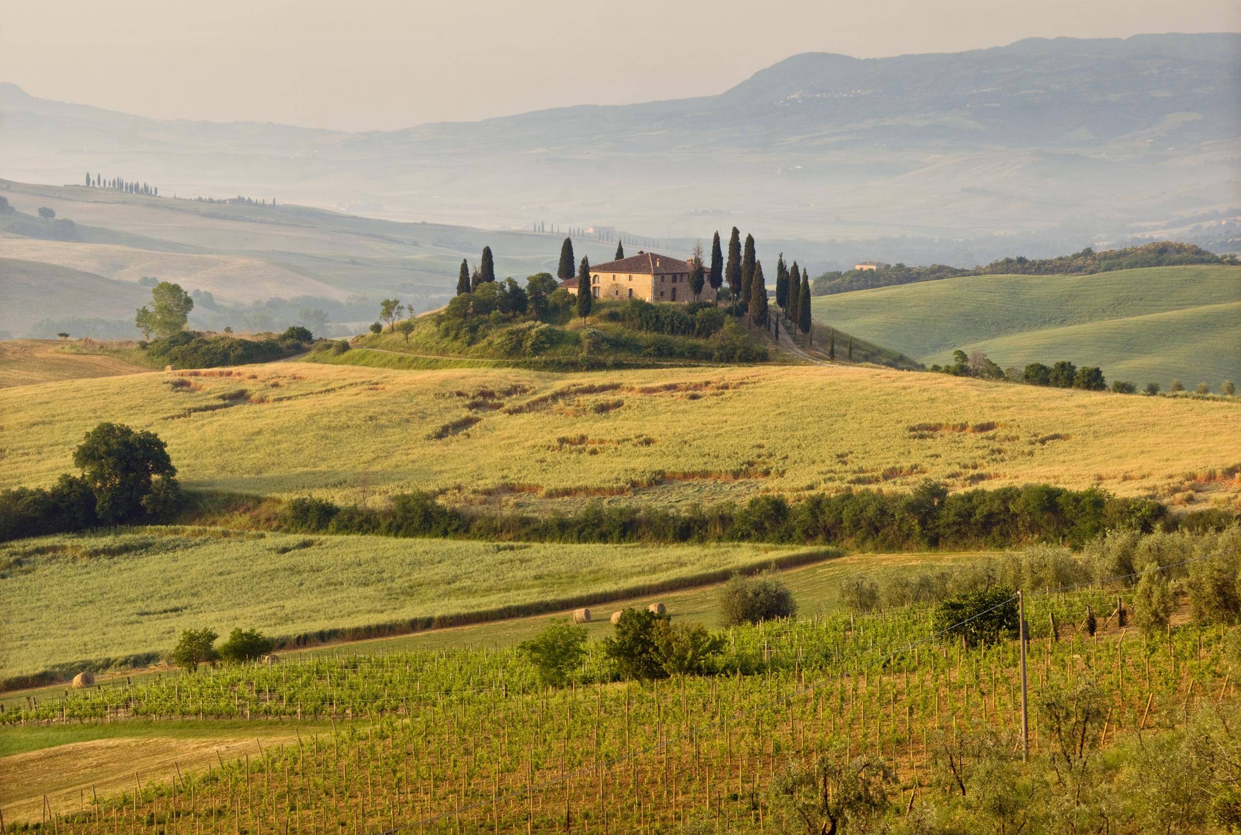 A cooking class at a farmhouse in Tuscany took the top spot