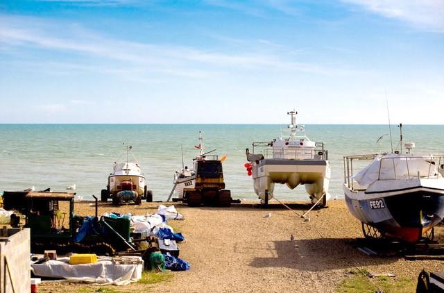 The boats that bring in the catch to the spot in the southeast