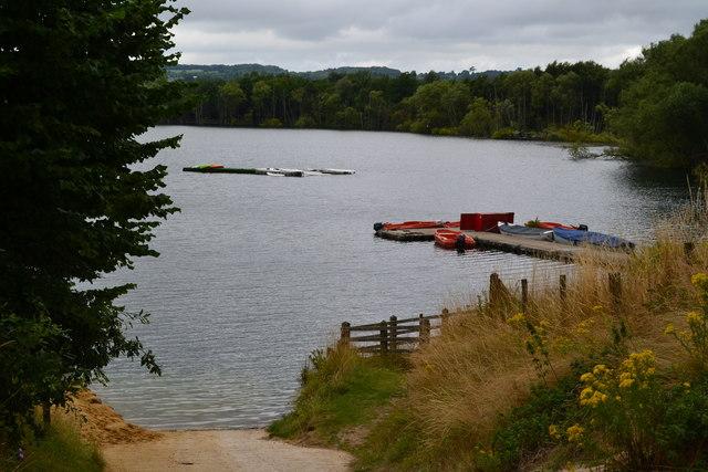 A man's body was recovered from Mercers Lake in Nutfield, Surrey