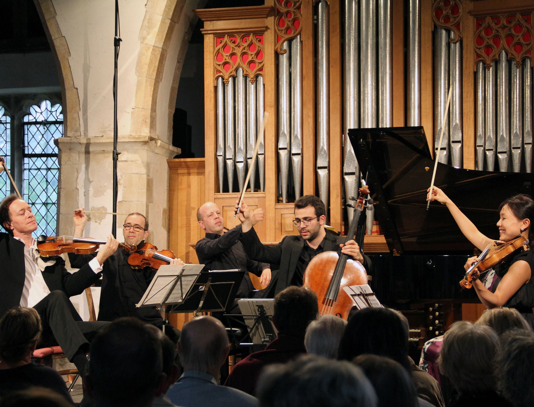 Anthony Marwood, Mark Steinberg, Huw Watkins, Edvard Pogossian, and Hsin -Yun Huang