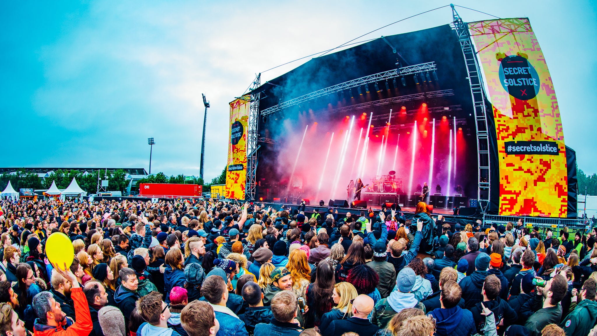 Slayer perform on the main stage at Secret Solstice