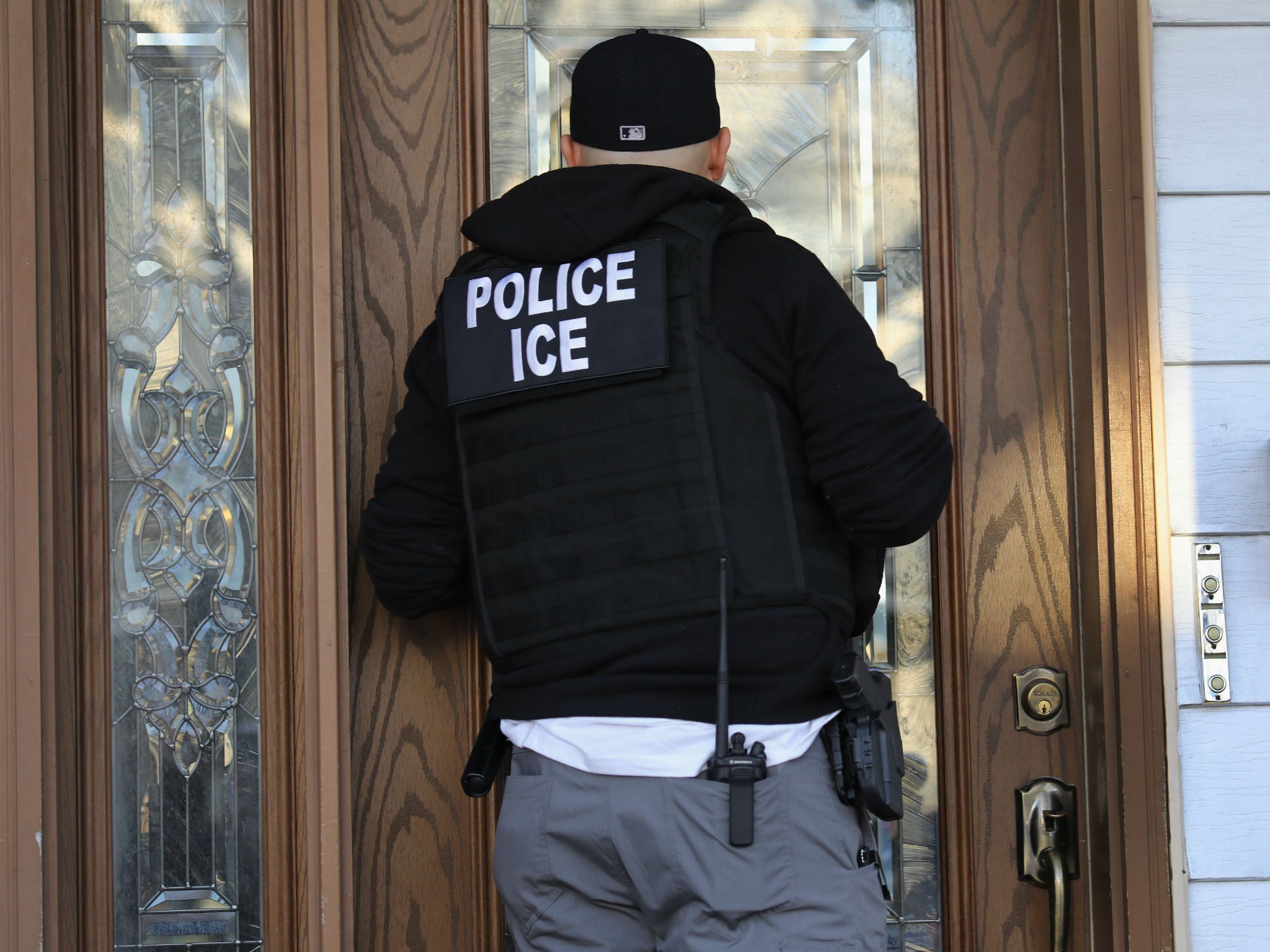 An ICE officer in New York