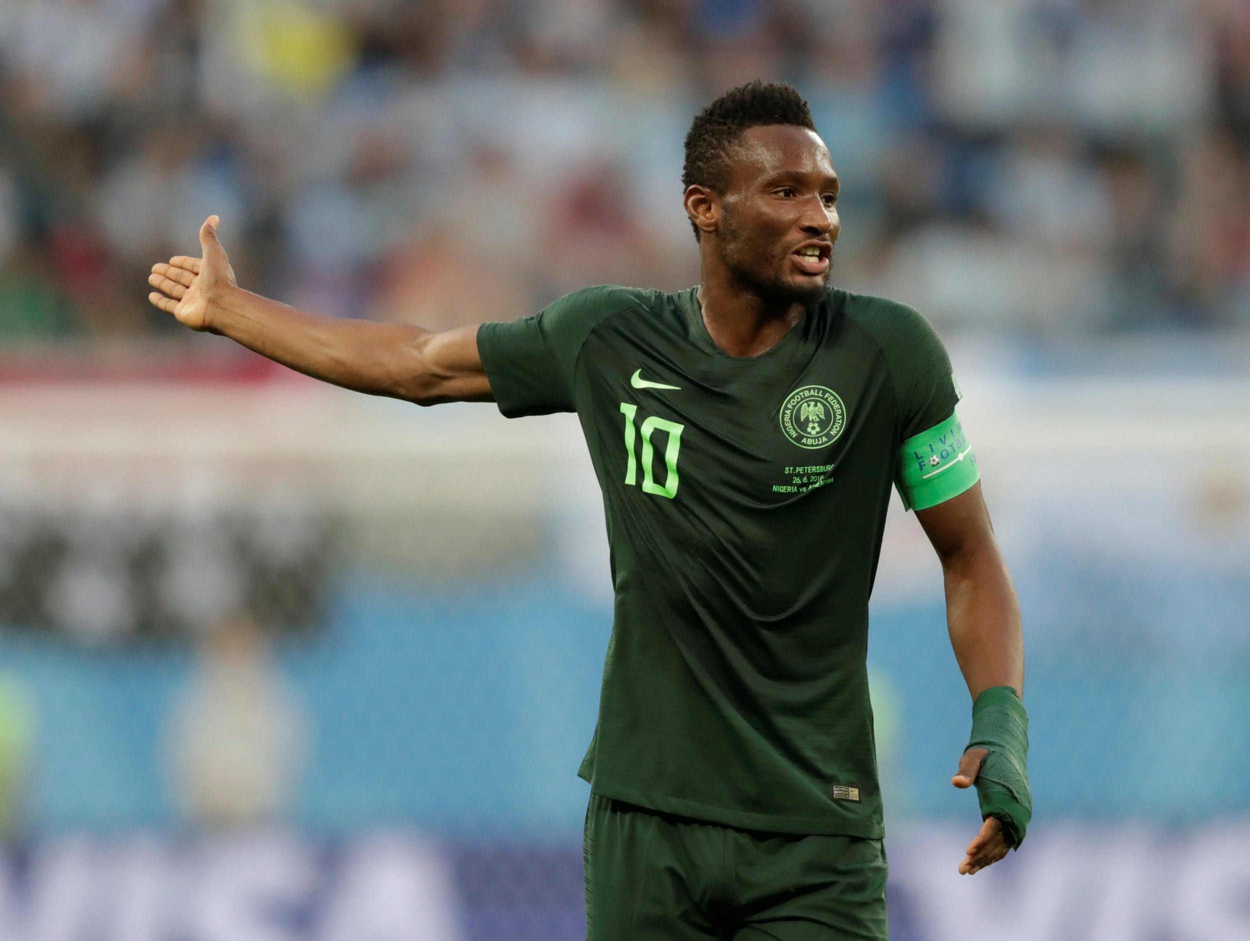 Mikel Jon Obi’s side departed the tournament (Reuters)