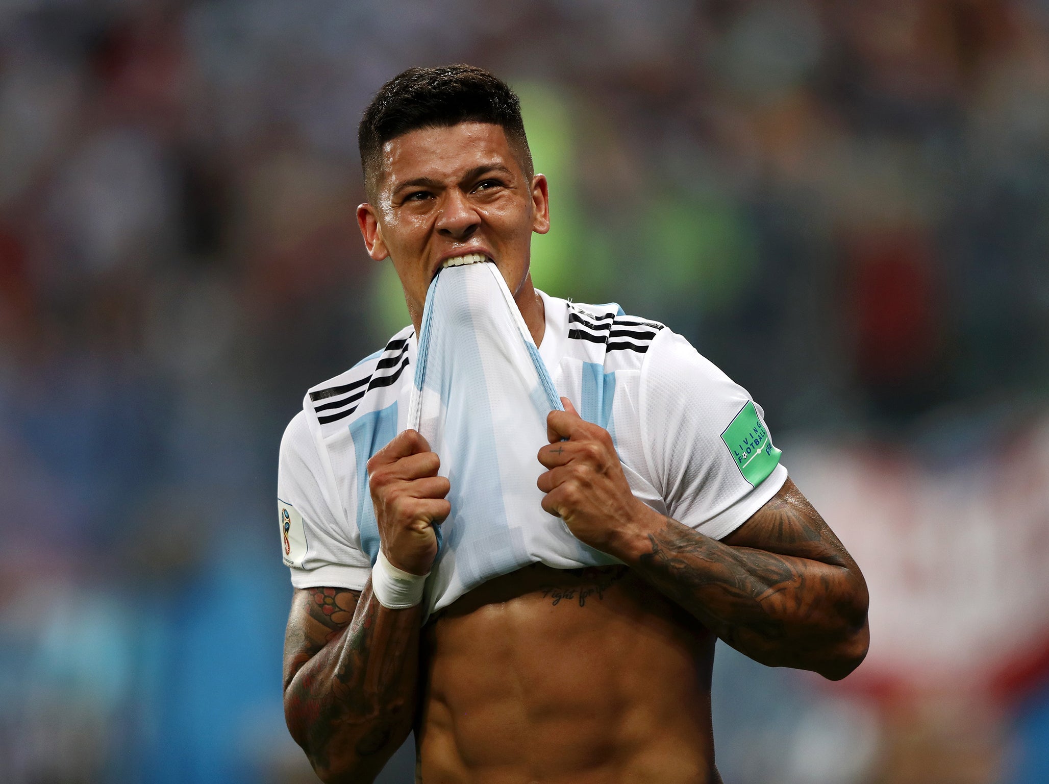 Marcos Rojo scored the winning goal