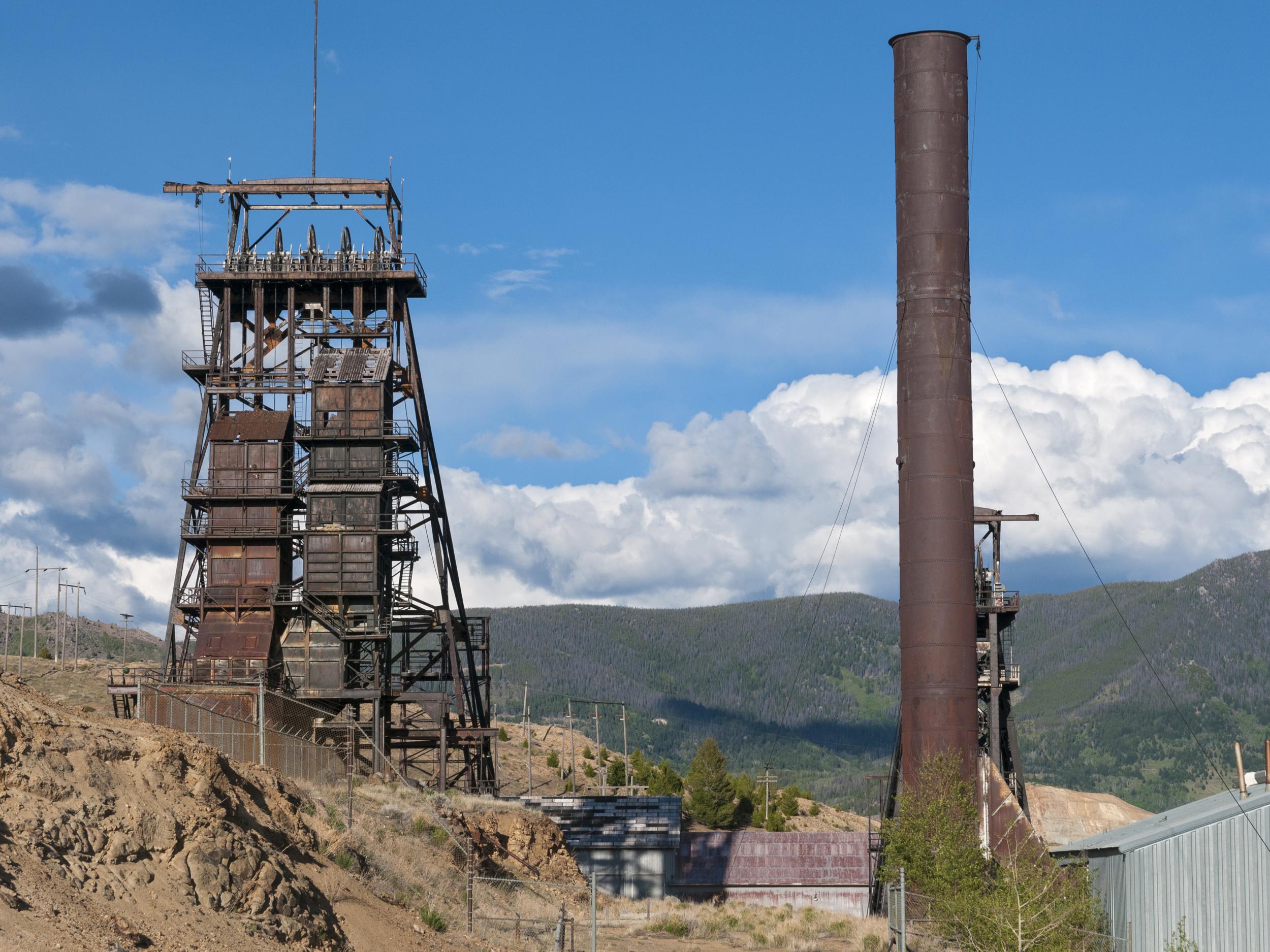 The mining of what was called 'the richest hill on earth' went on for more than a century in Butte (Getty)