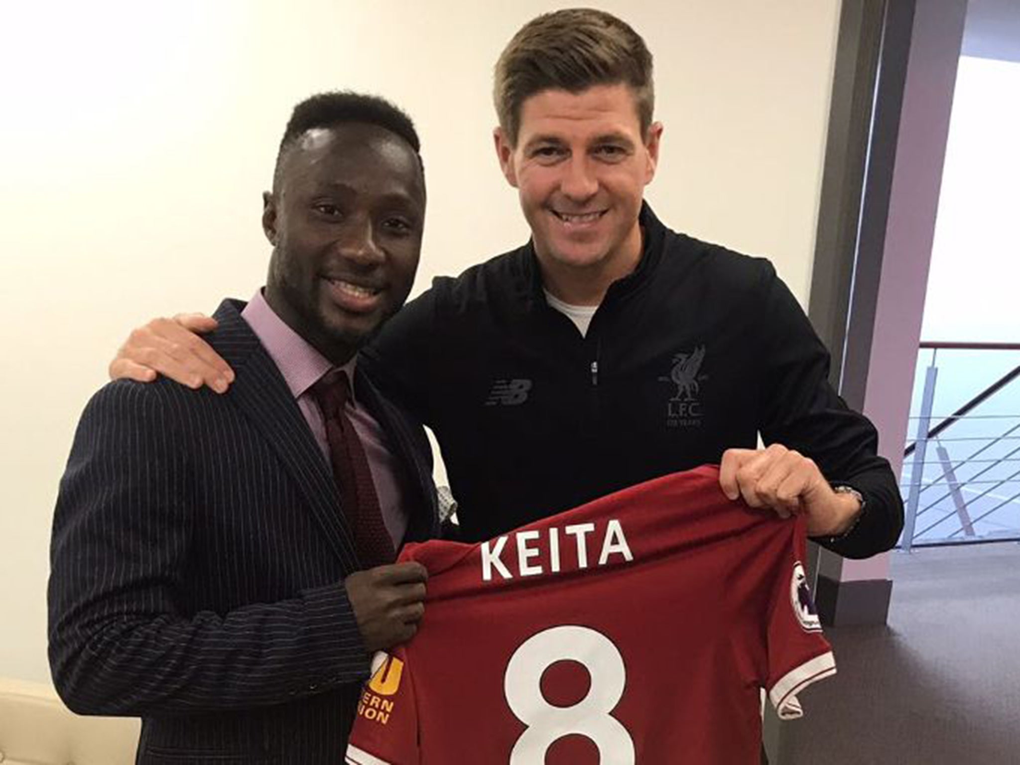 Keita takes Gerrard's old shirt number (Liverpool FC)