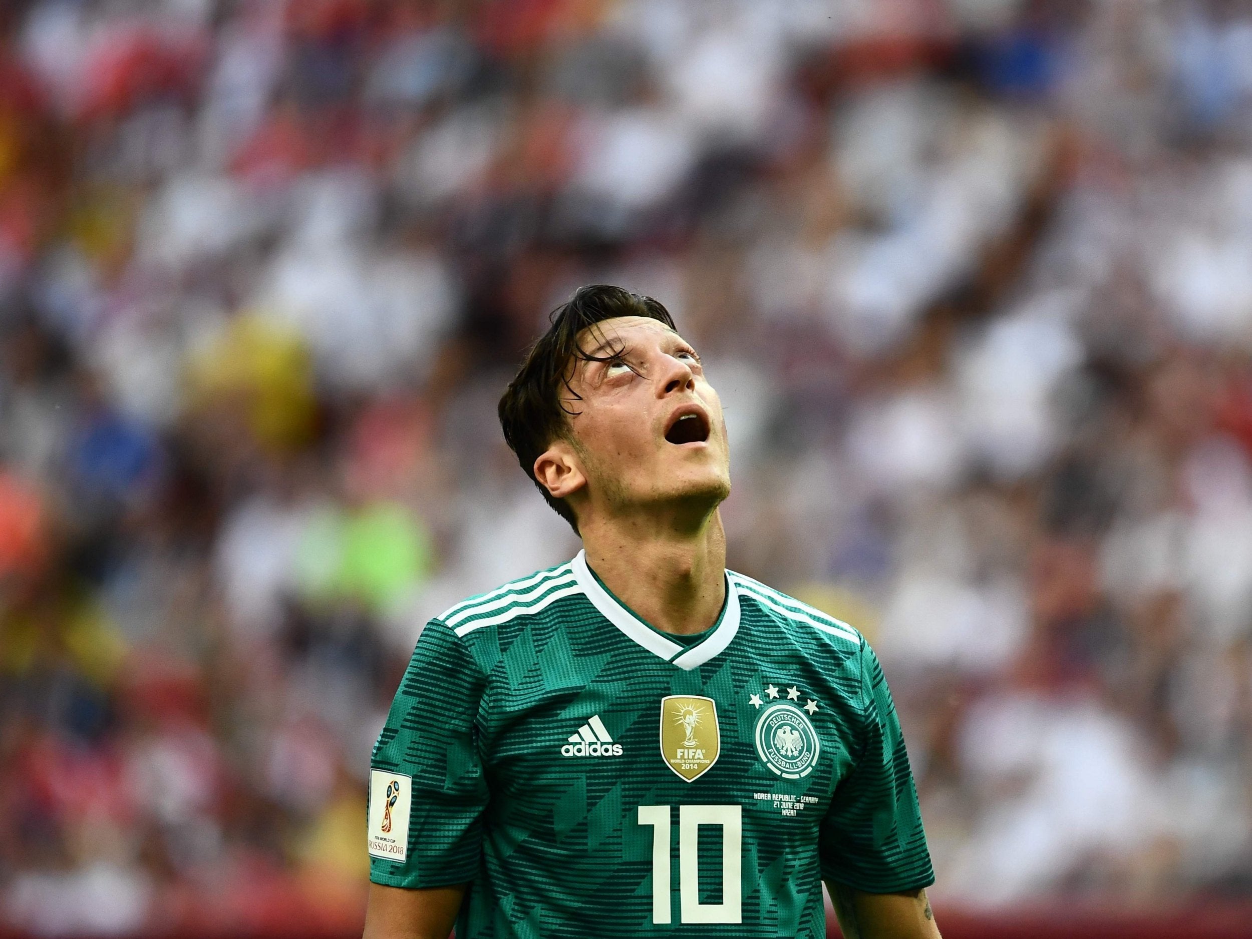 Ozil came in for heavy criticism during the World Cup (AFP/Getty)