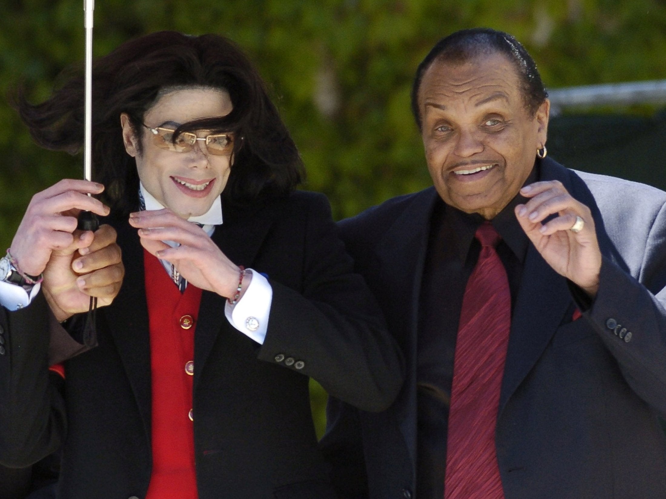 Michael Jackson and his father, Joe