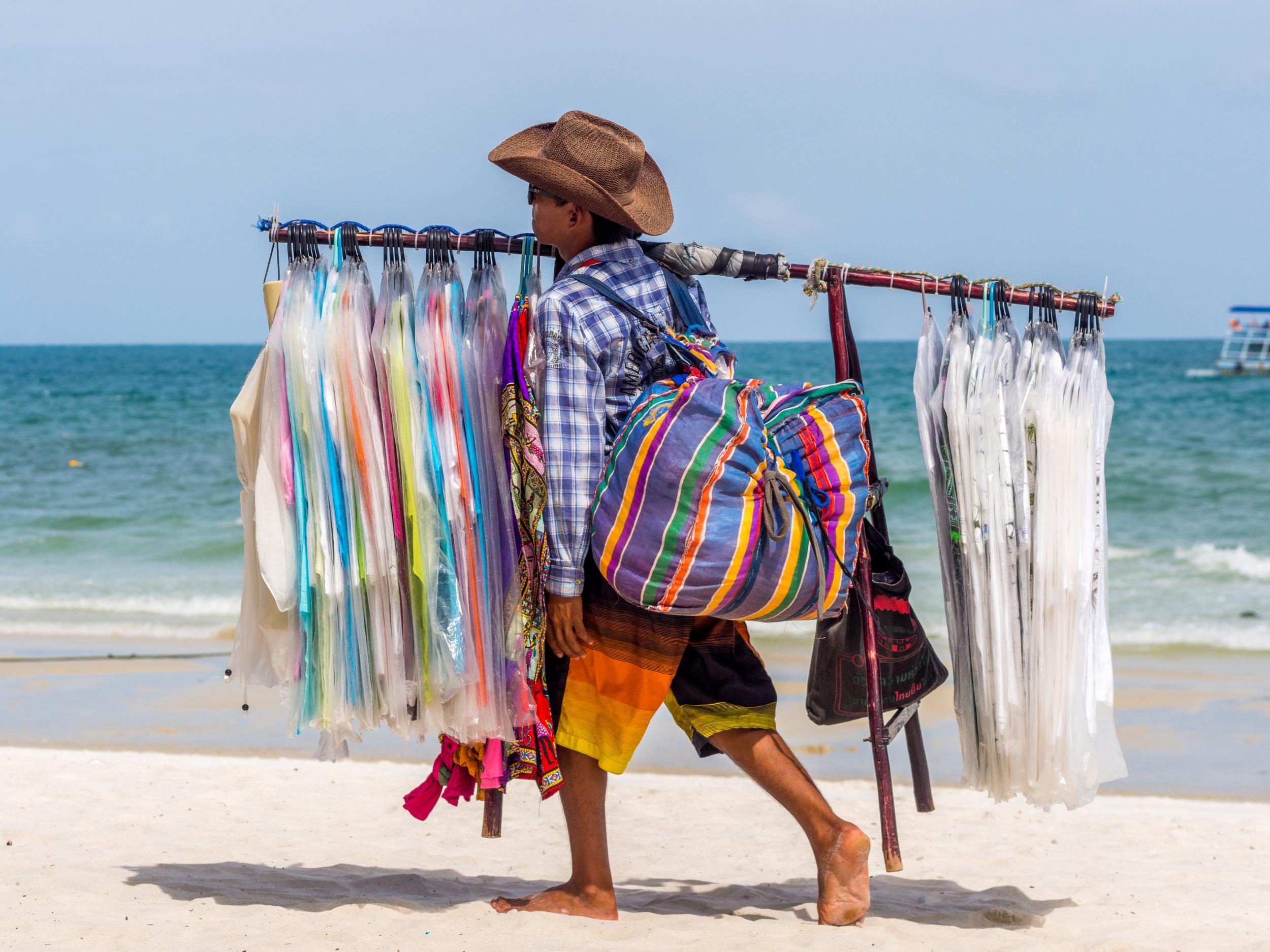 Vendors hawking their wares may be a thing of the past on Italian beaches