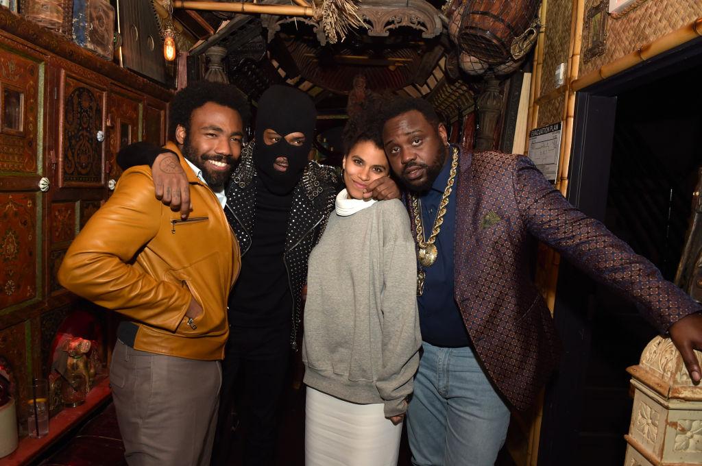 Key 'Atlanta' cast (L-R) Donald Glover, Lakeith Stanfield, Zazie Beetz and Bryan Tyree Henry (Getty)