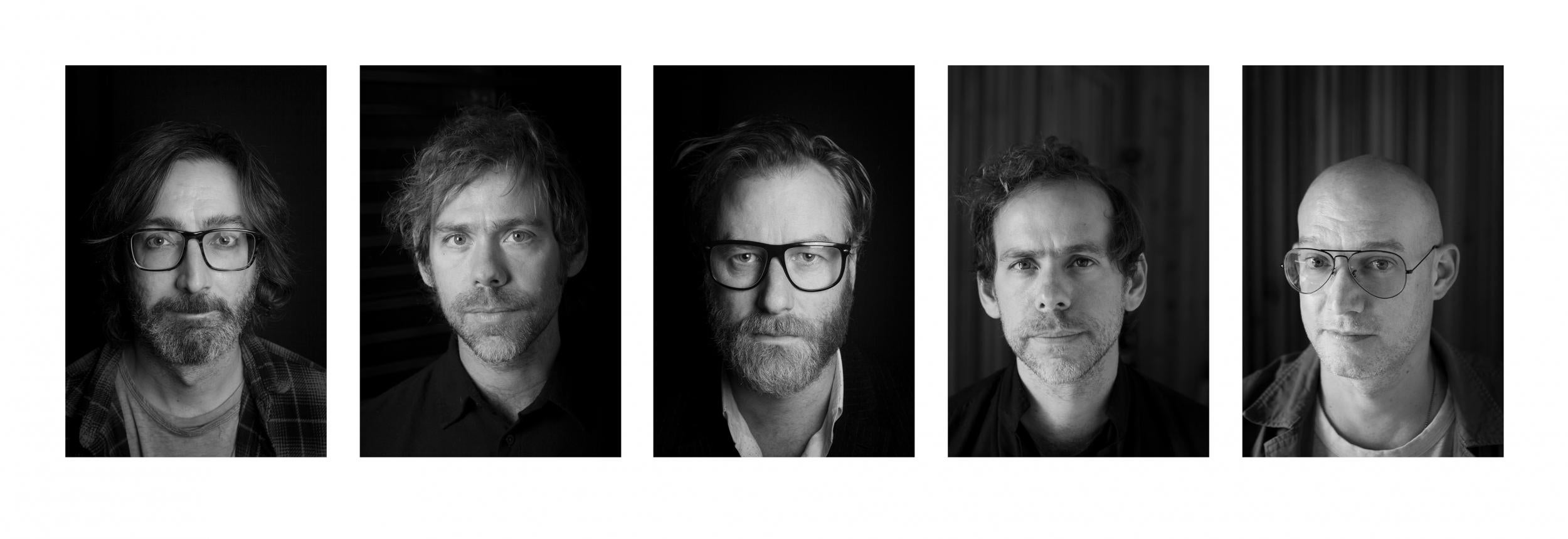 The National (L-R) Bryan Devendorf, Aaron Dessner, Matt Berninger, Bryce Dessner, Scott Devendorf (Photo: Graham MacIndoe