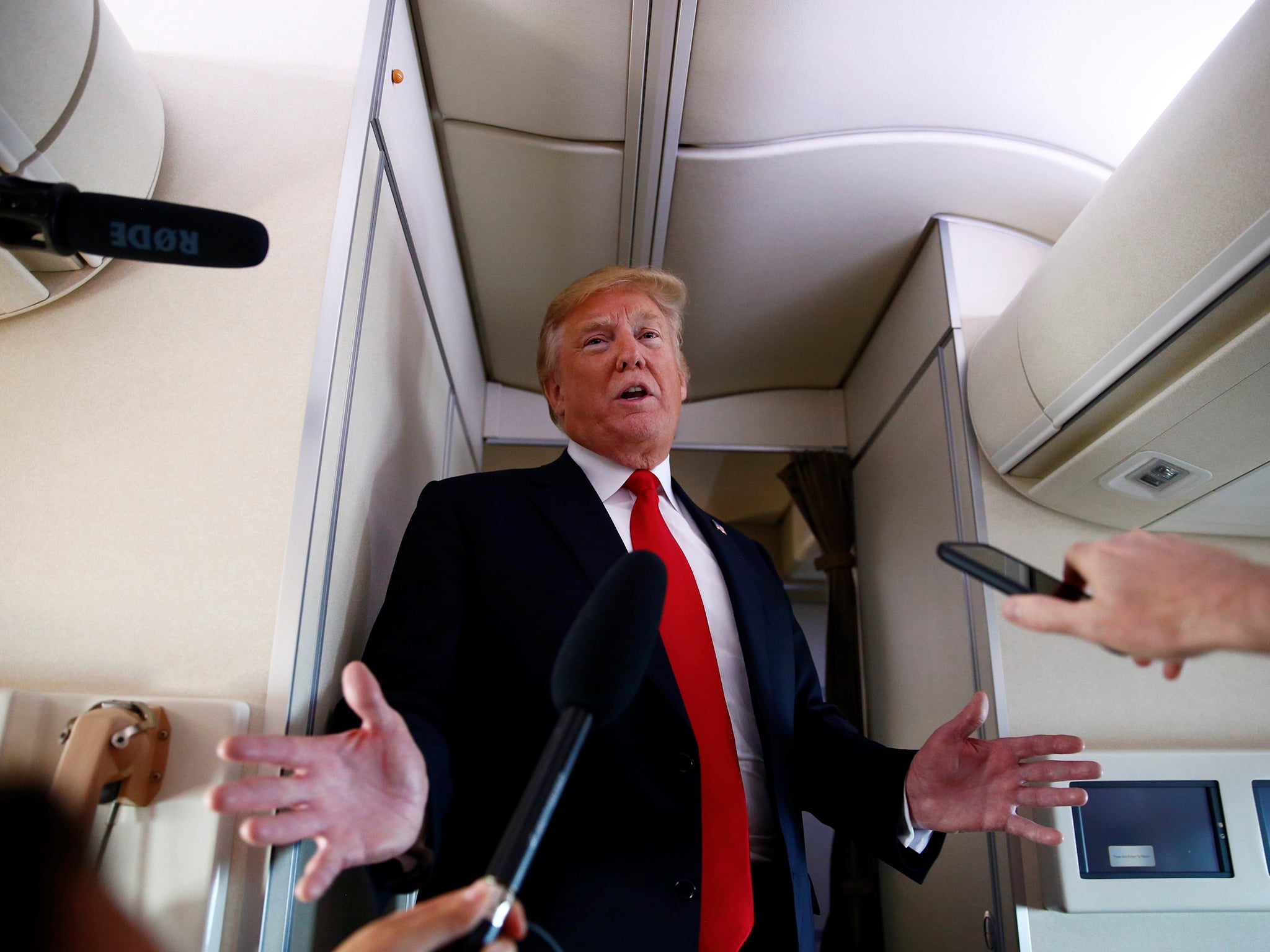 President Trump told reporters while on board Air Force One that he has narrowed down his shortlist for the Supreme Court seat