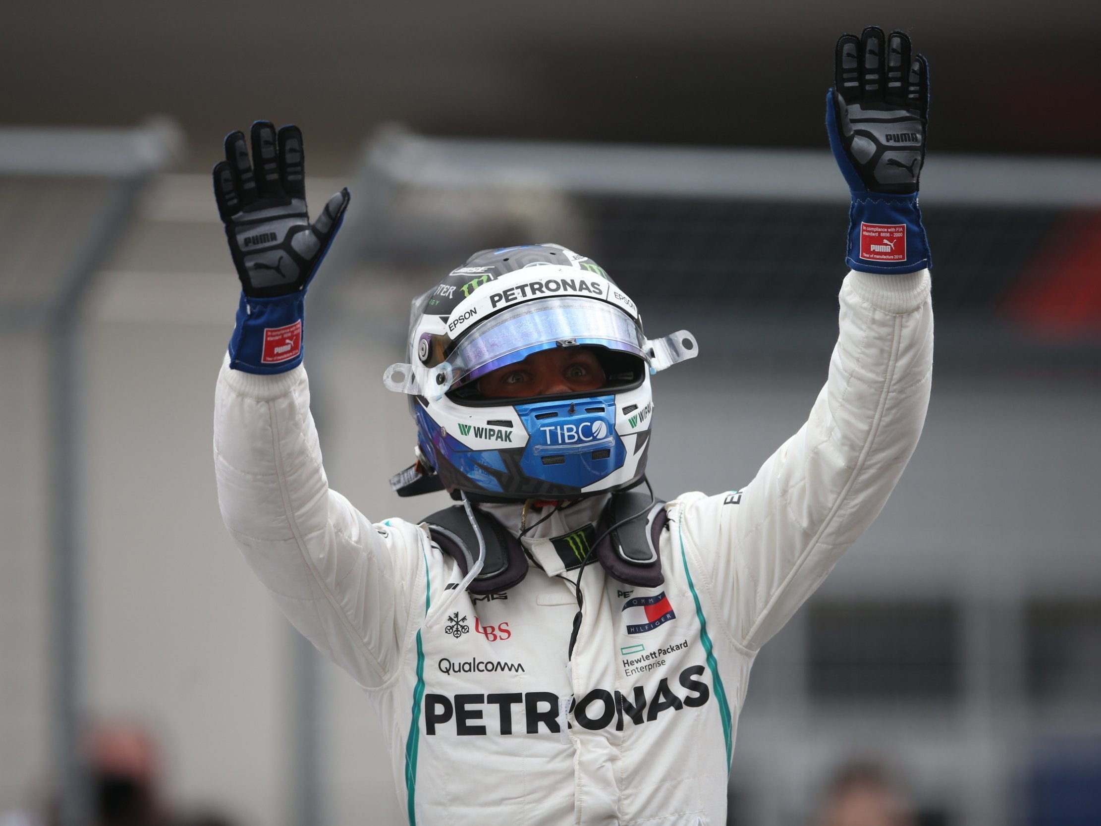 Bottas has re-signed with Mercedes