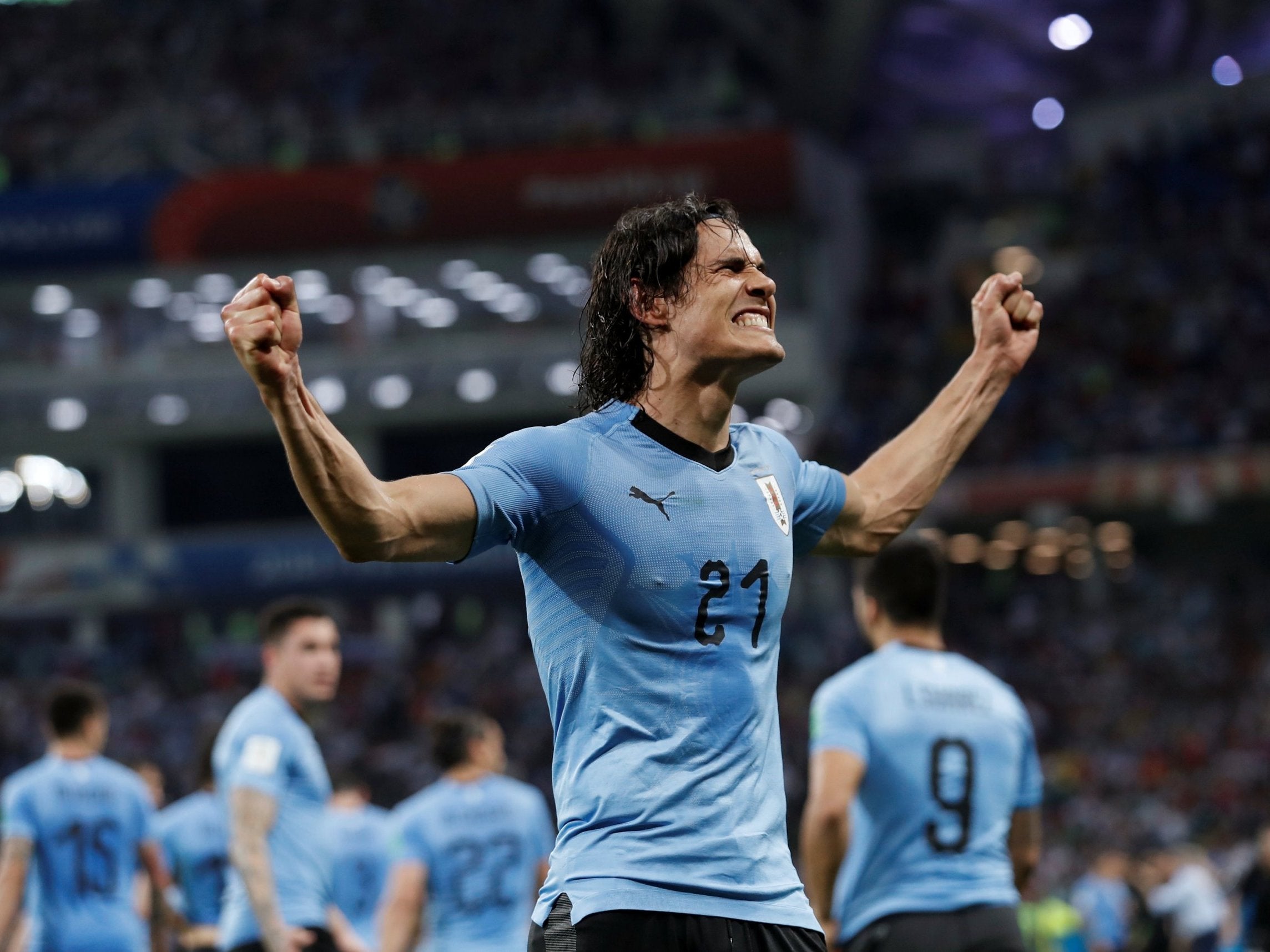 Edinson Cavaniu gave Uruguay a deserved victory (Reuters)