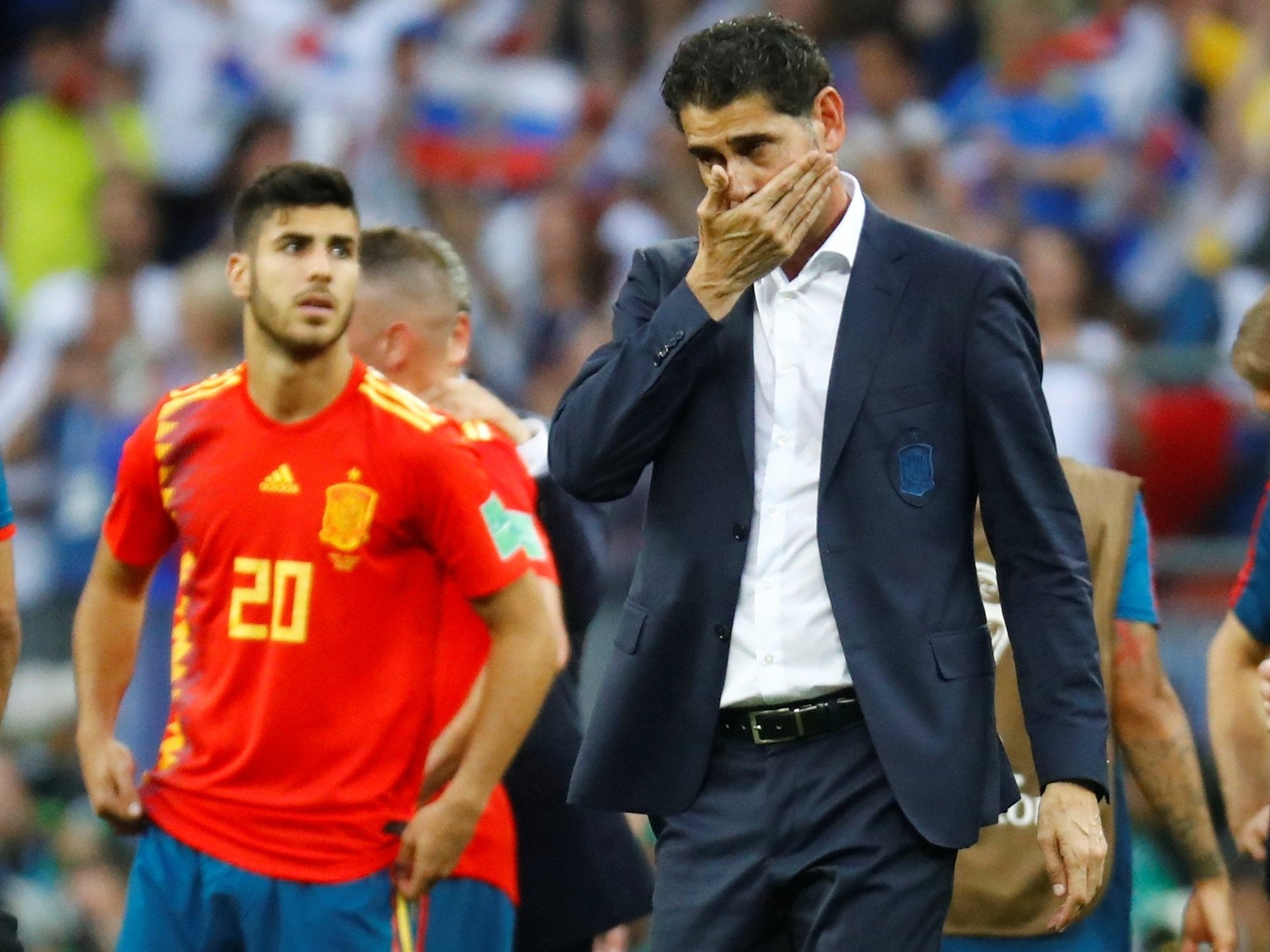 Fernando Hierro took charge of Spain on the eve of the tournament