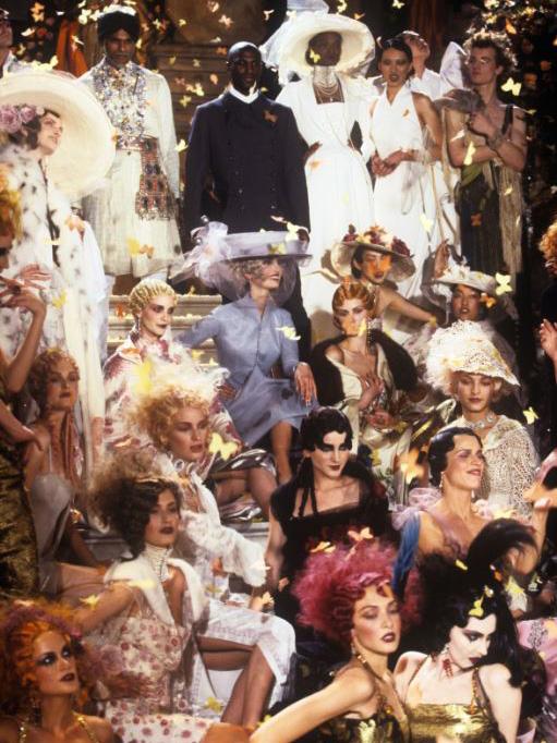 Galliano's spring/summer 1998 couture collection for Dior was held at the Paris Opera House