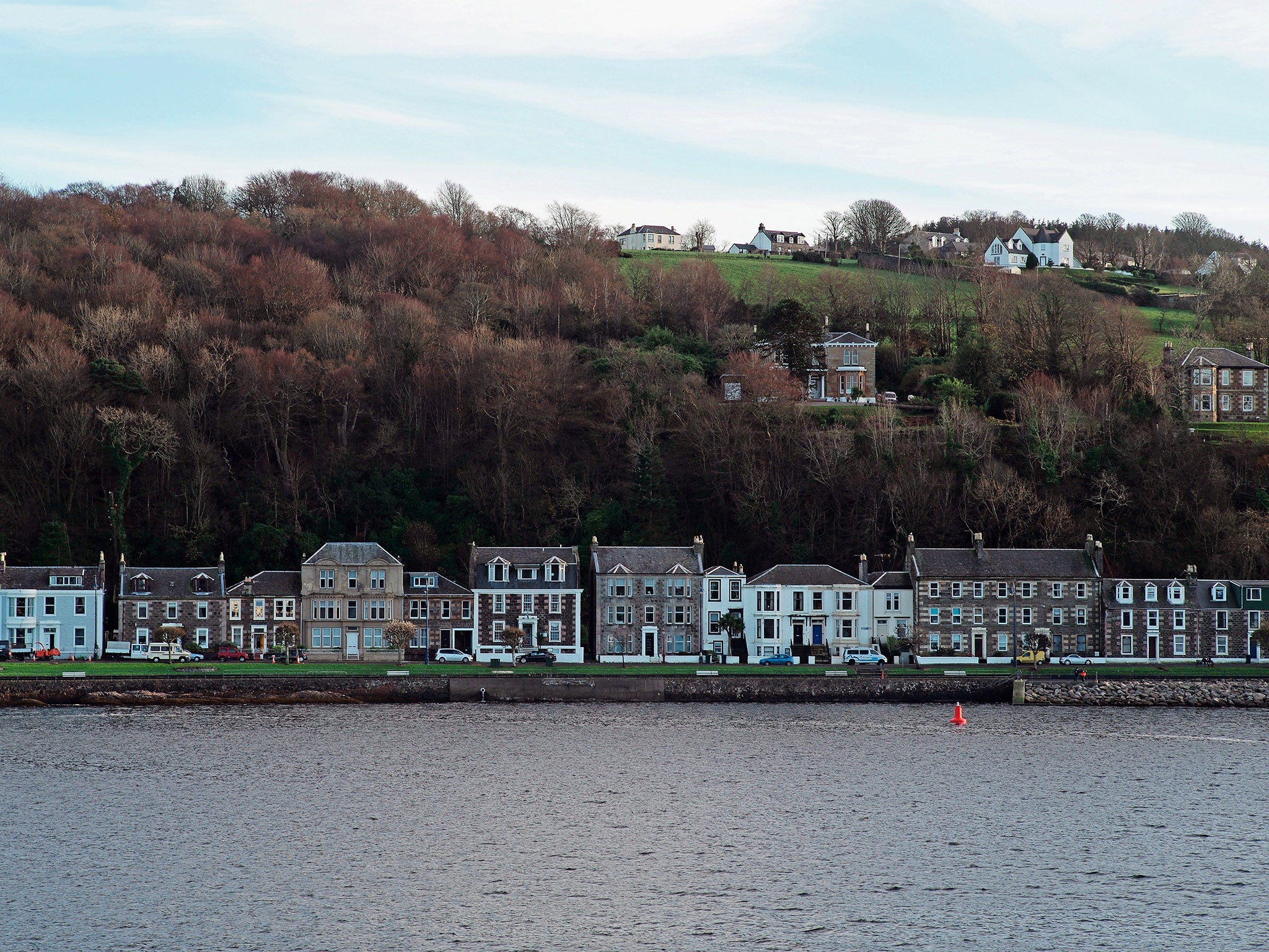 The body was found on the site of a former hotel