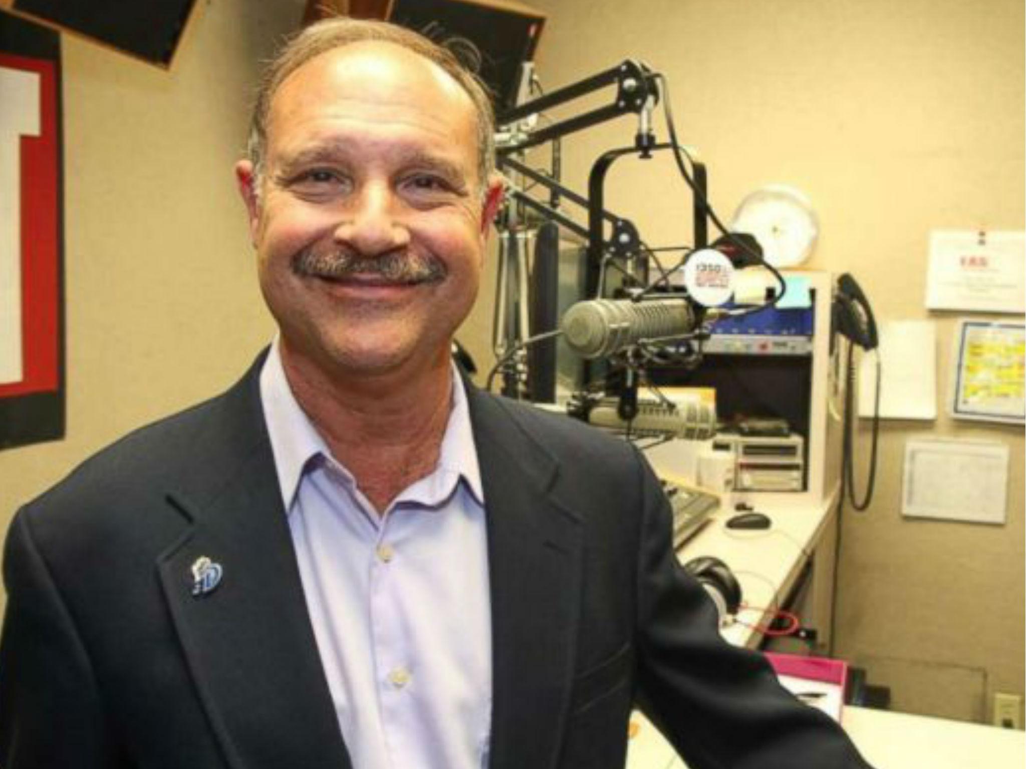 Mr Cotlar pictured in a radio broadcast booth