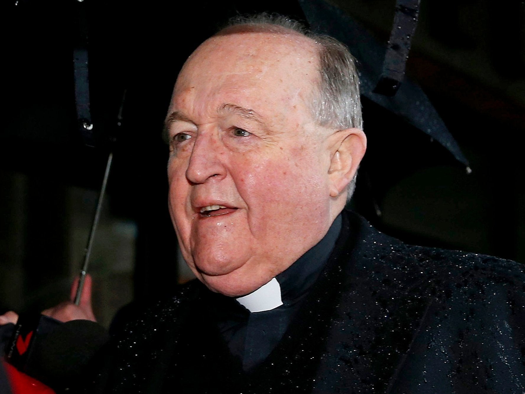 Archbishop Philip Wilson arrives at Newcastle Local Court, in Australia