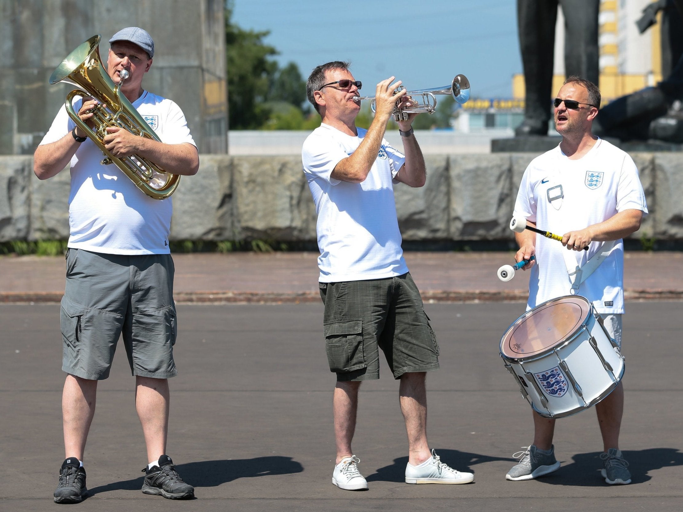 The England Band are the musical equivalent of someone covering their house in England flags