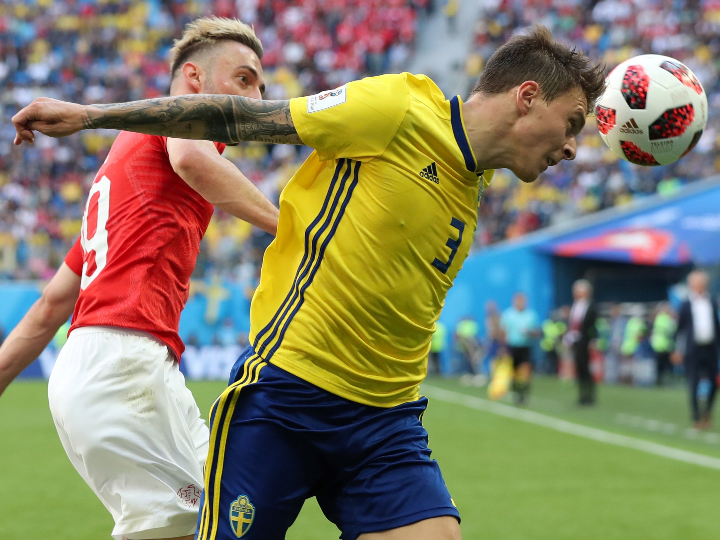 Had little to do at the back as Shaqiri targeted the full backs and looked assured from a couple of crosses as the Swiss piled forward